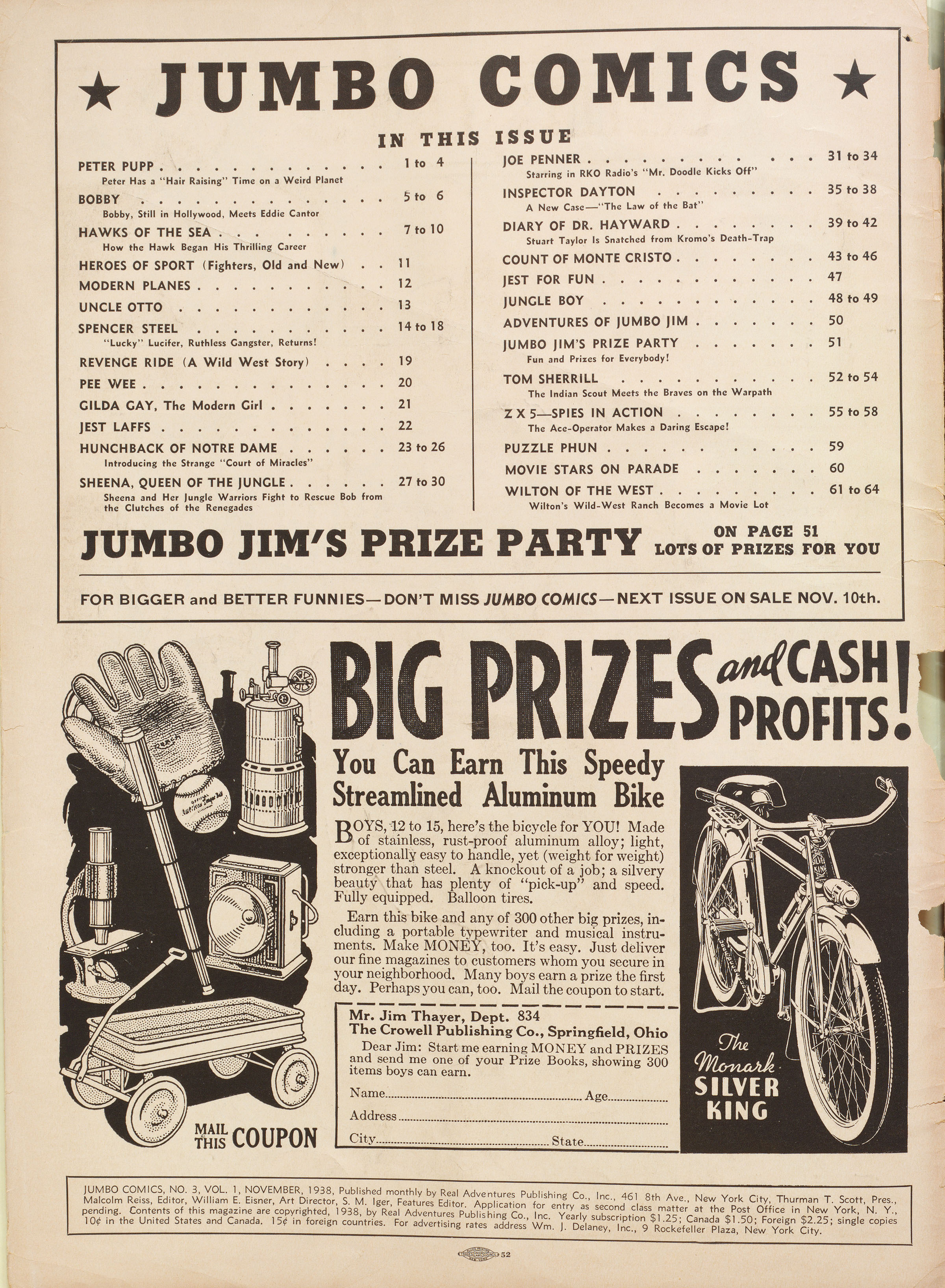 Read online Jumbo Comics comic -  Issue #3 - 2