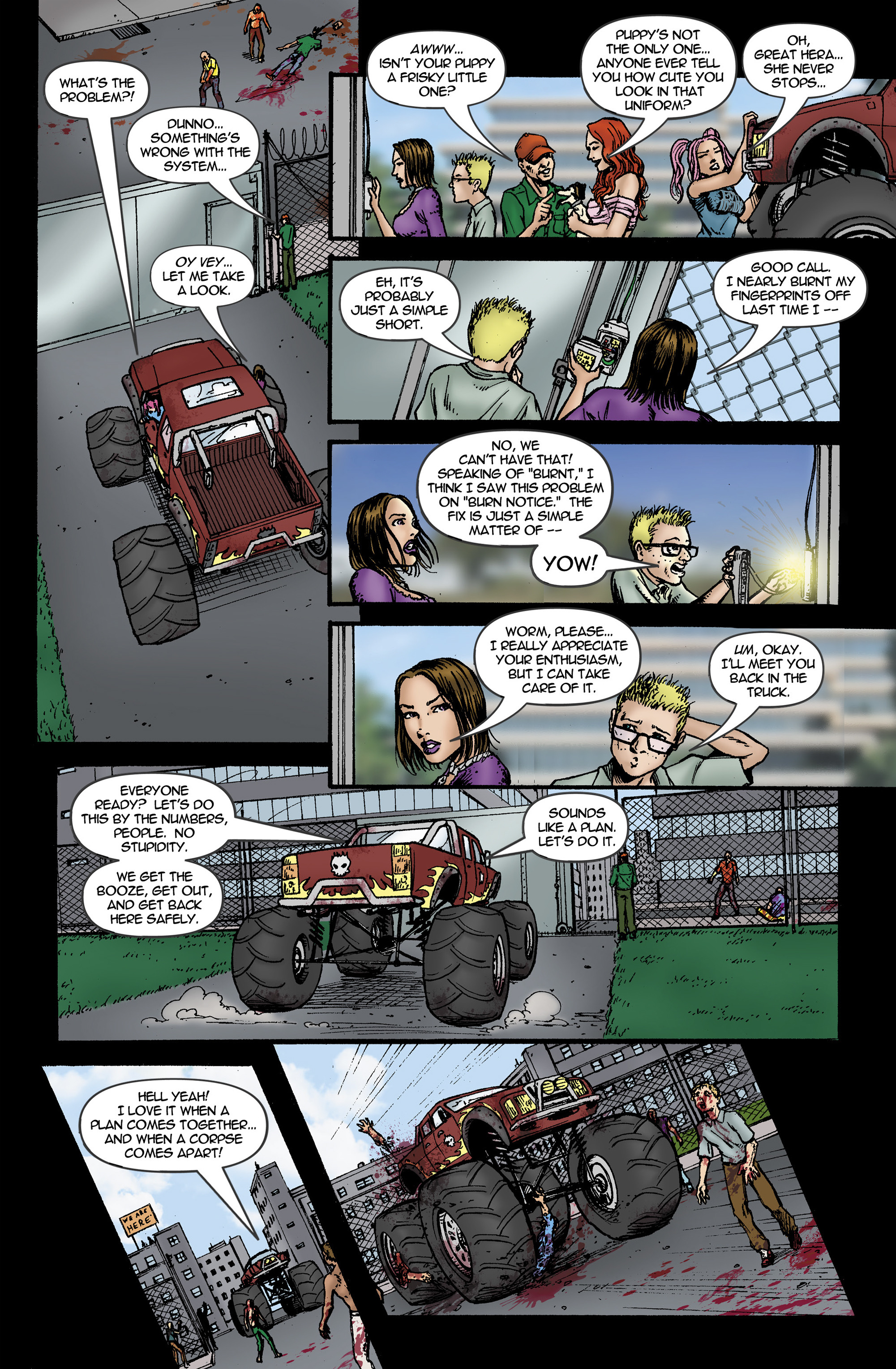 Read online Chaos Campus: Sorority Girls Vs. Zombies comic -  Issue #14 - 17