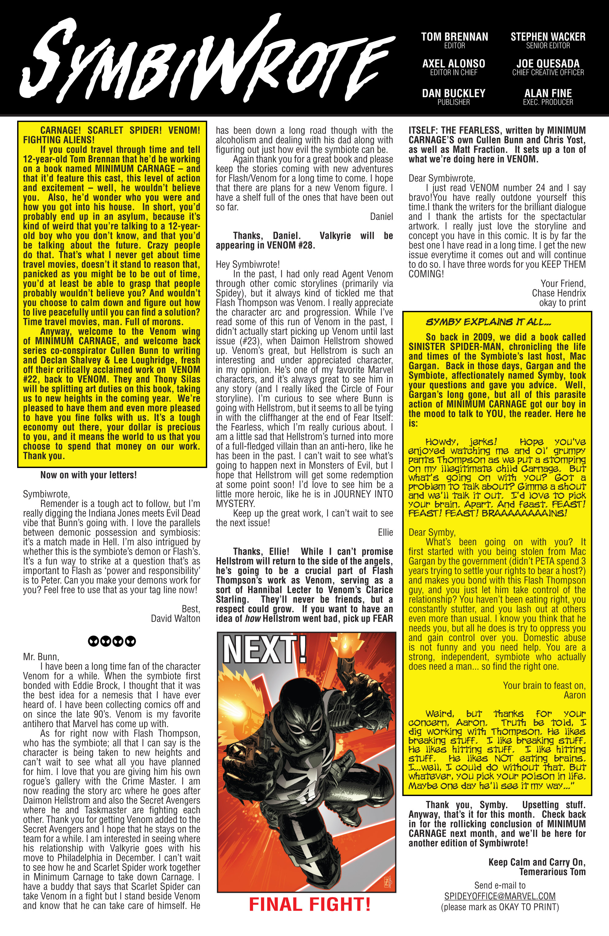Read online Venom (2011) comic -  Issue #26 - 21