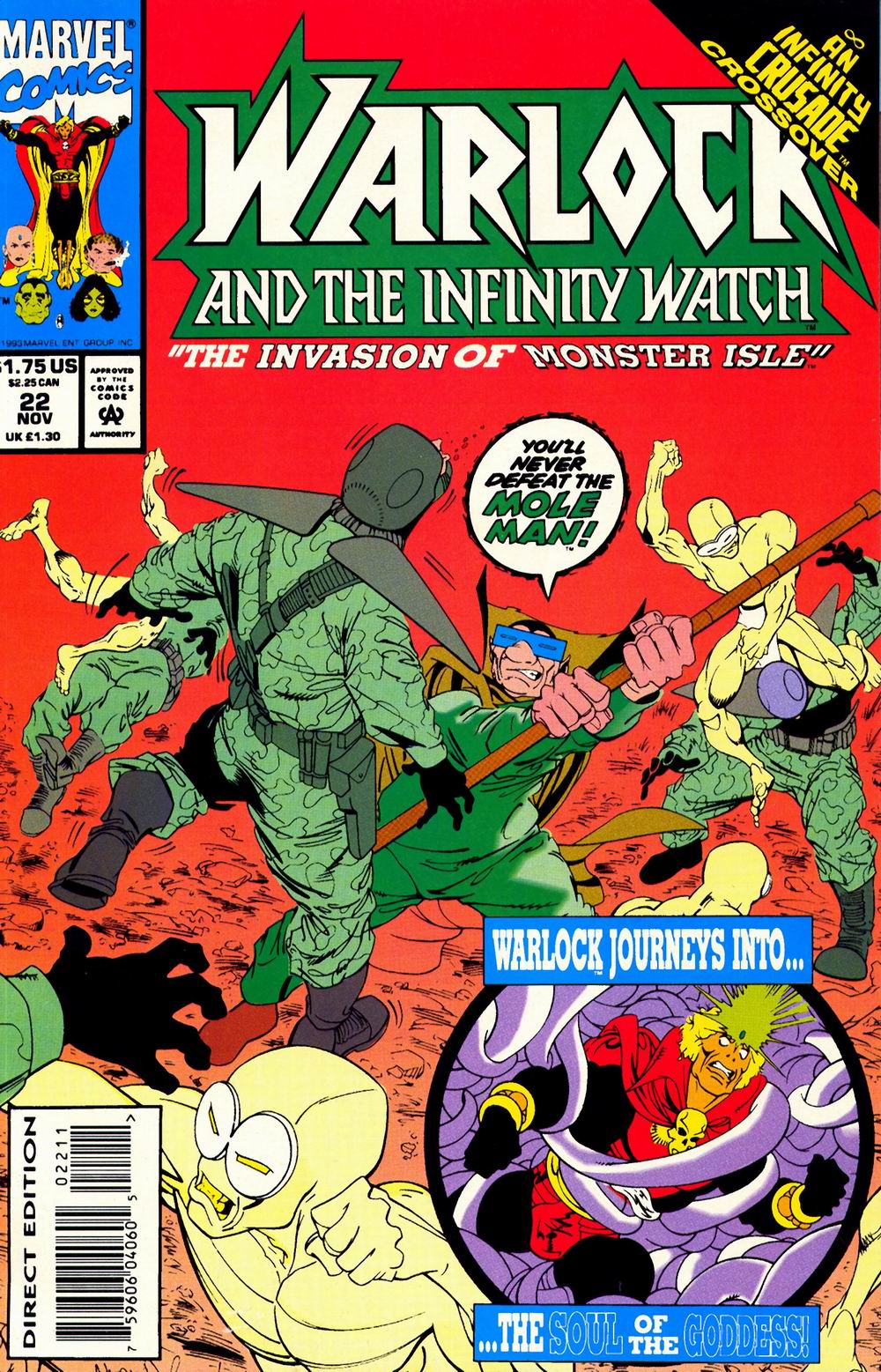 Read online Warlock and the Infinity Watch comic -  Issue #22 - 1