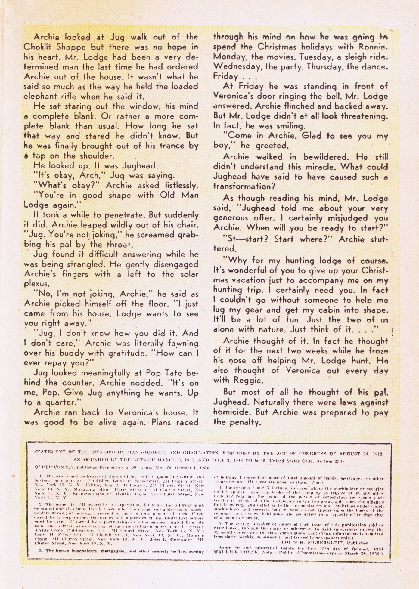 Read online Pep Comics comic -  Issue #108 - 25