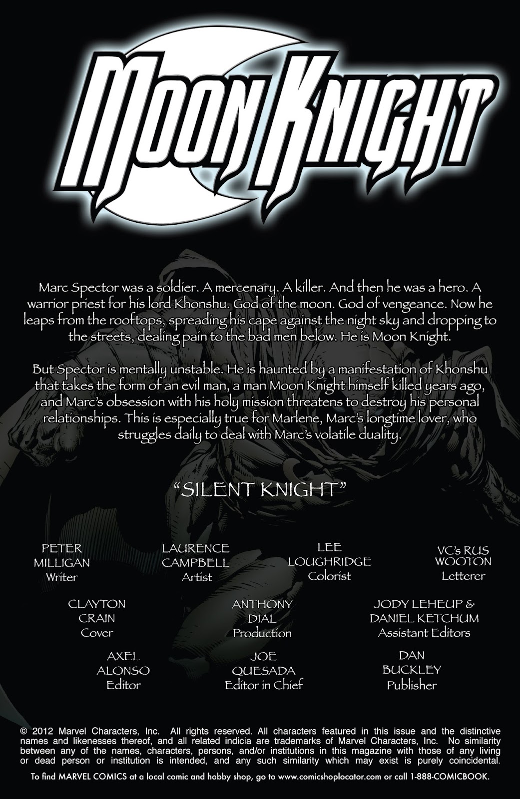 Moon Knight: Silent Knight issue Full - Page 2