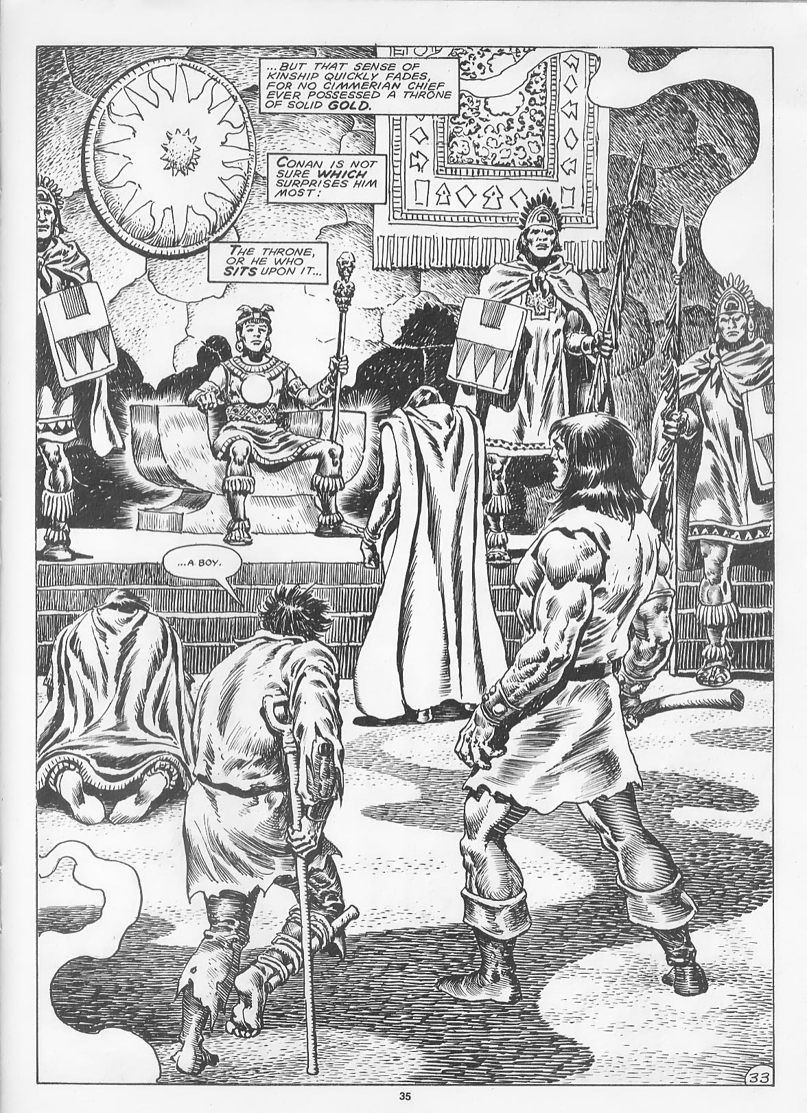 Read online The Savage Sword Of Conan comic -  Issue #166 - 37