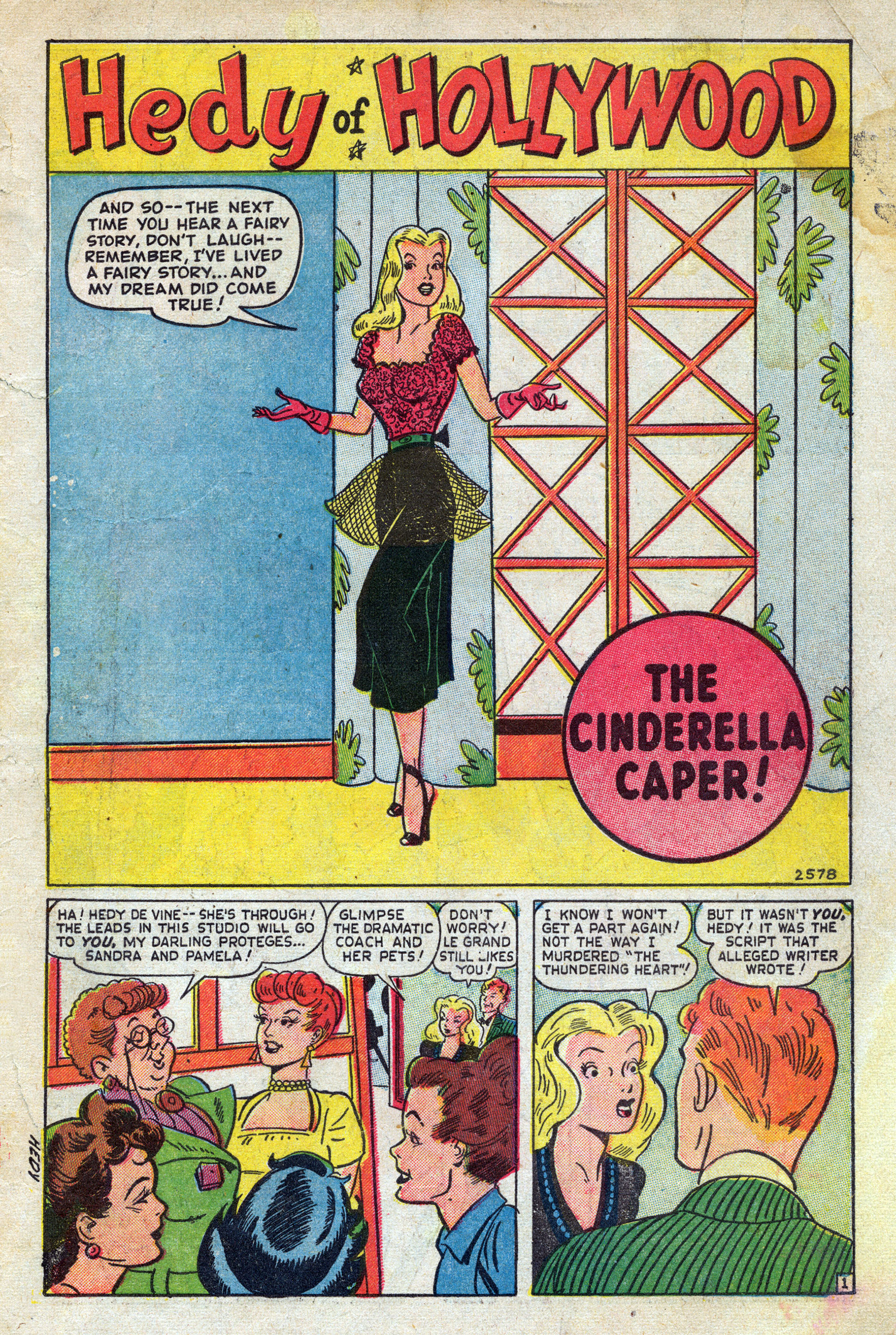Read online Hedy Of Hollywood Comics comic -  Issue #40 - 3