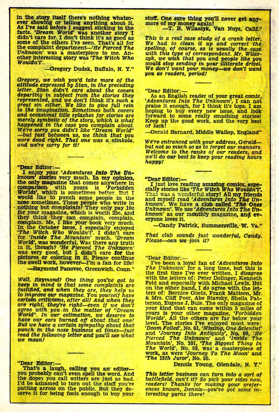 Read online Adventures Into The Unknown comic -  Issue #105 - 16