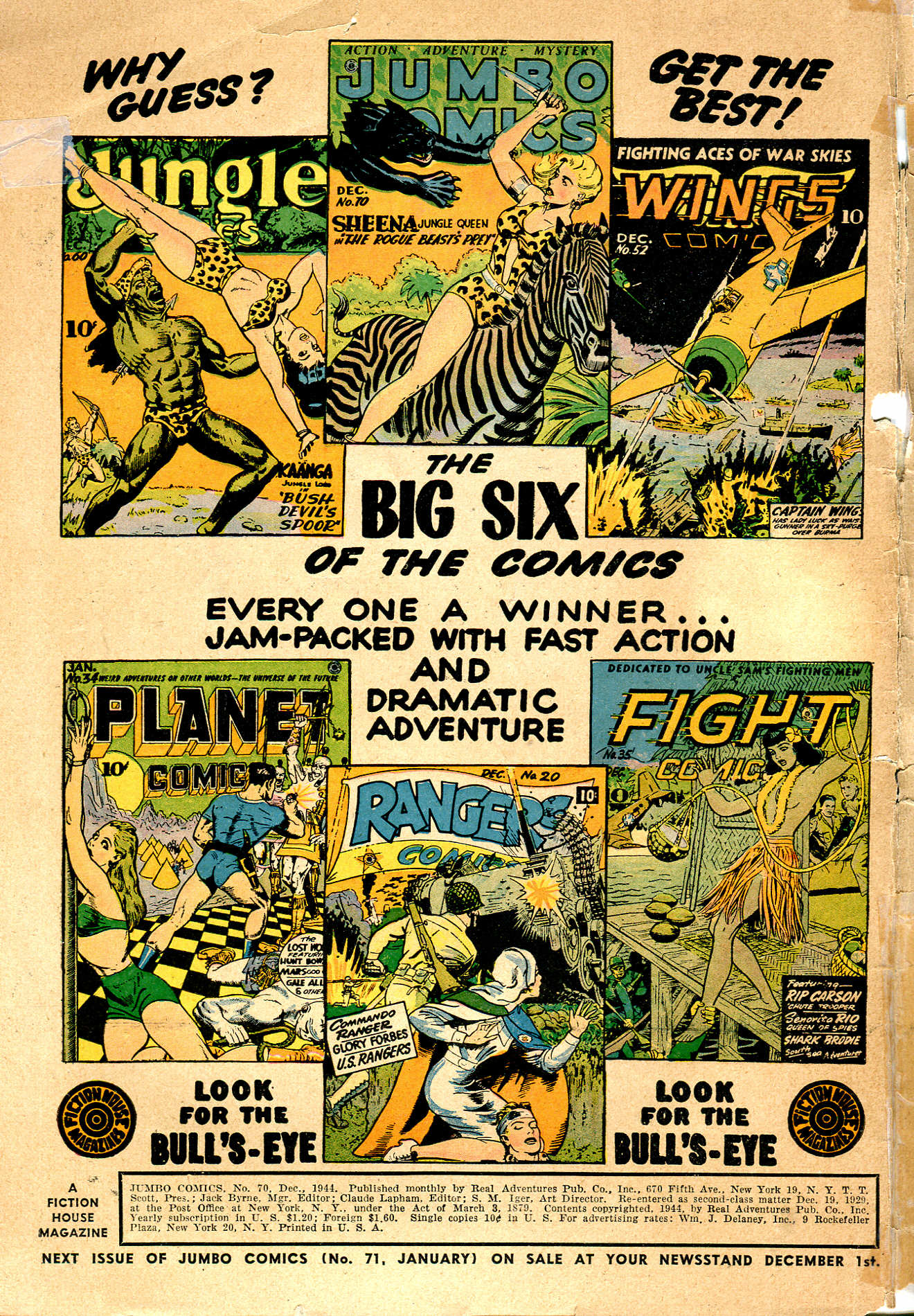 Read online Jumbo Comics comic -  Issue #70 - 2