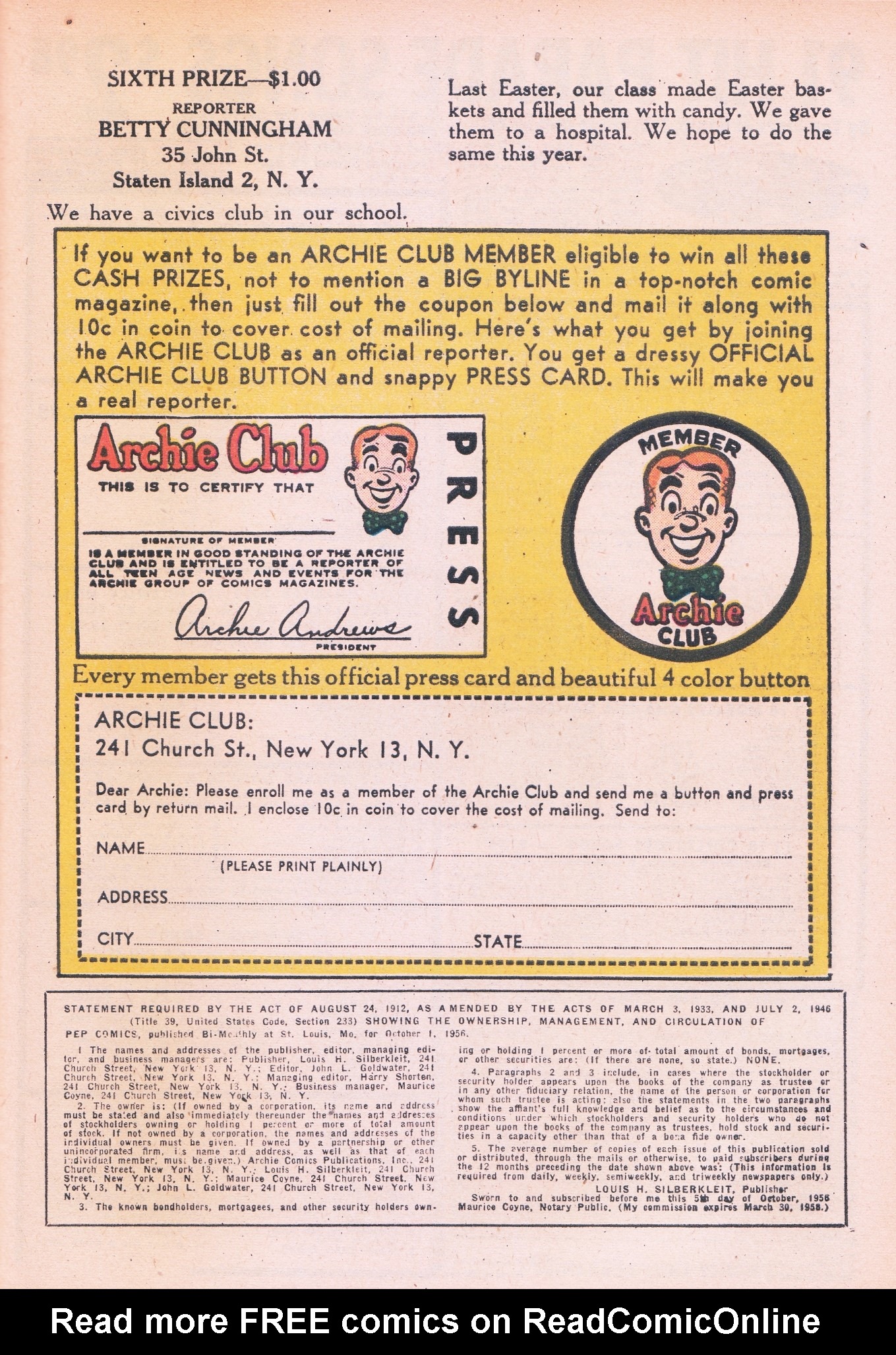 Read online Pep Comics comic -  Issue #120 - 27