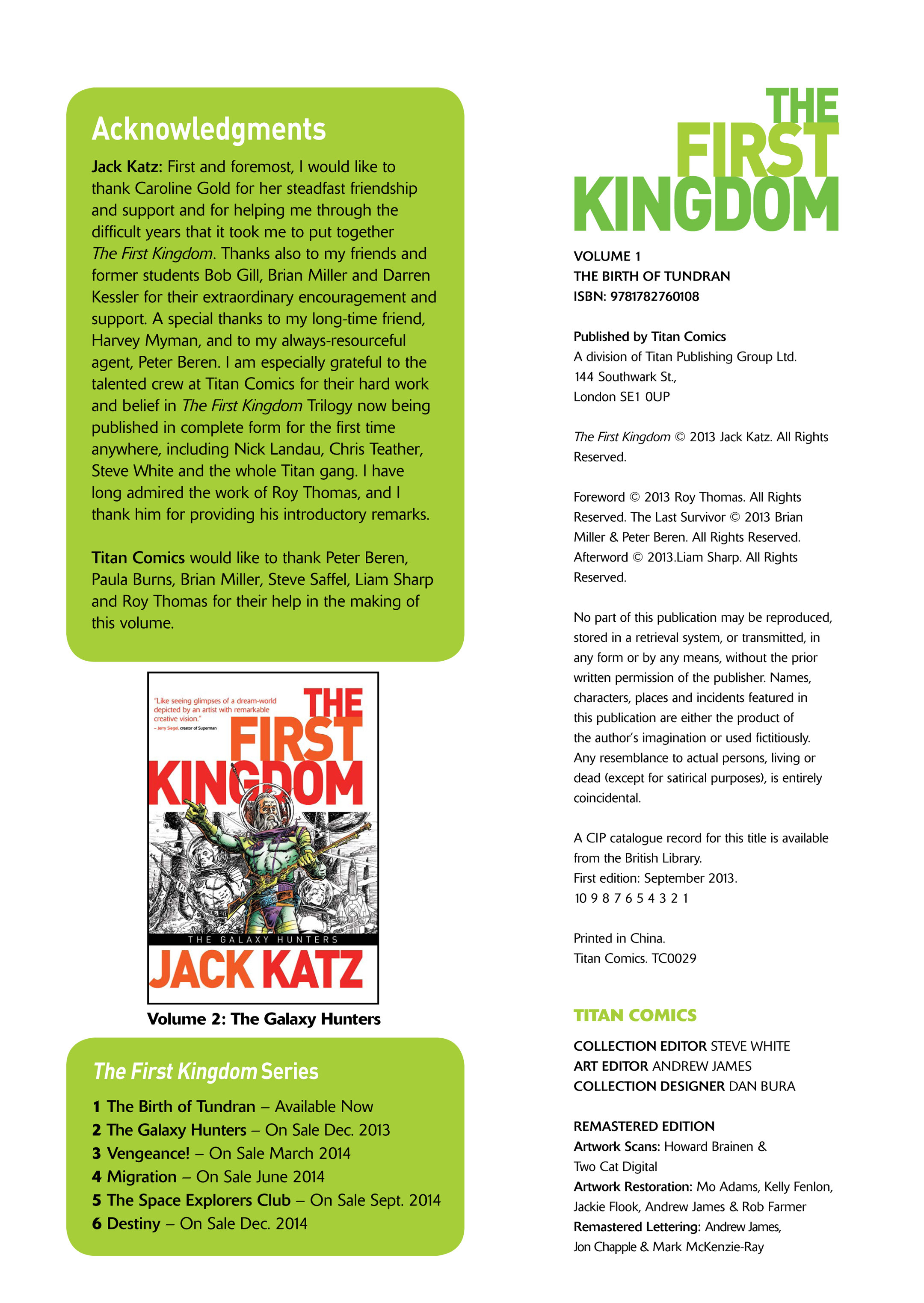 Read online The First Kingdom comic -  Issue #1 - 4