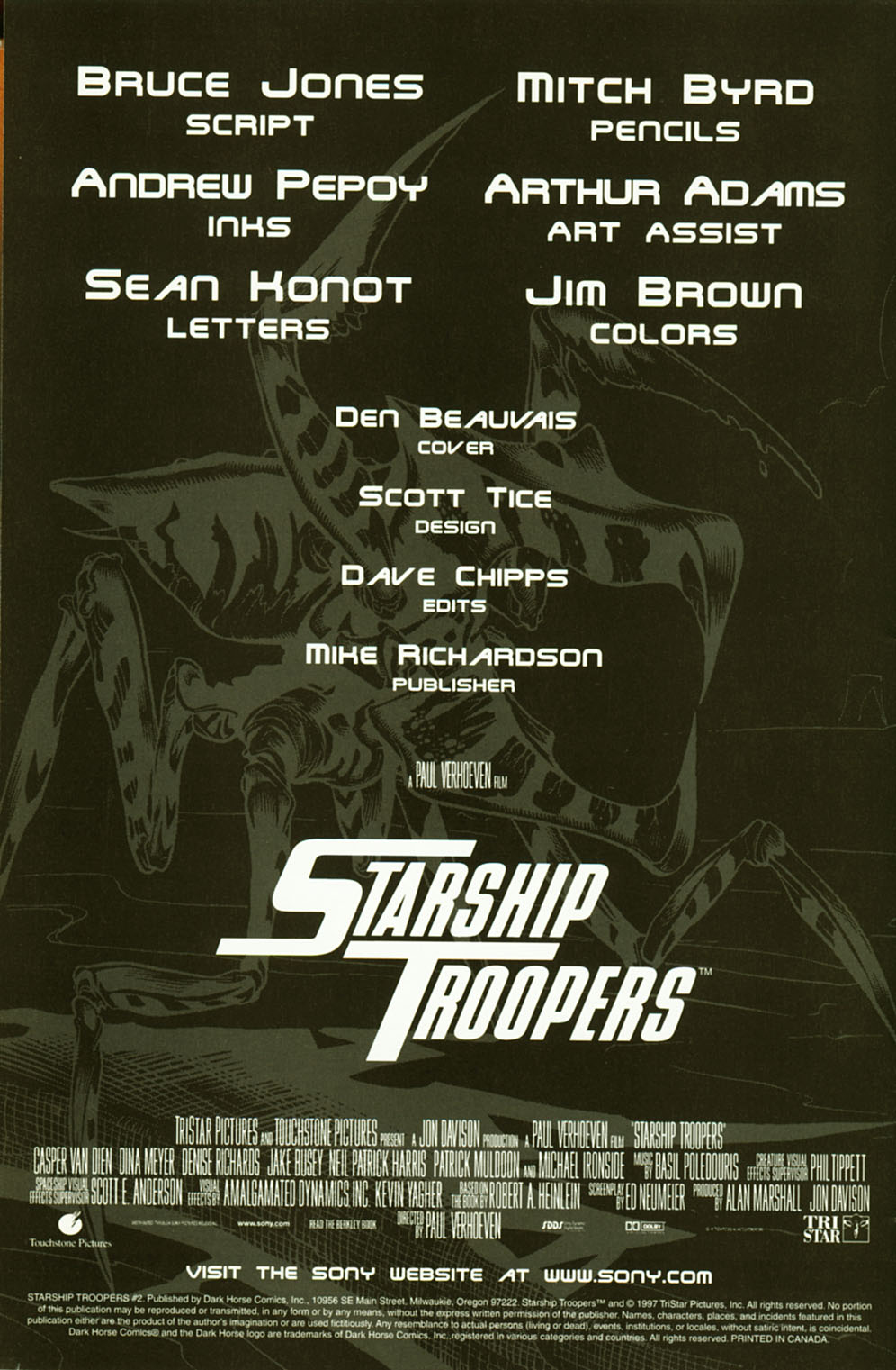 Read online Starship Troopers comic -  Issue #2 - 2