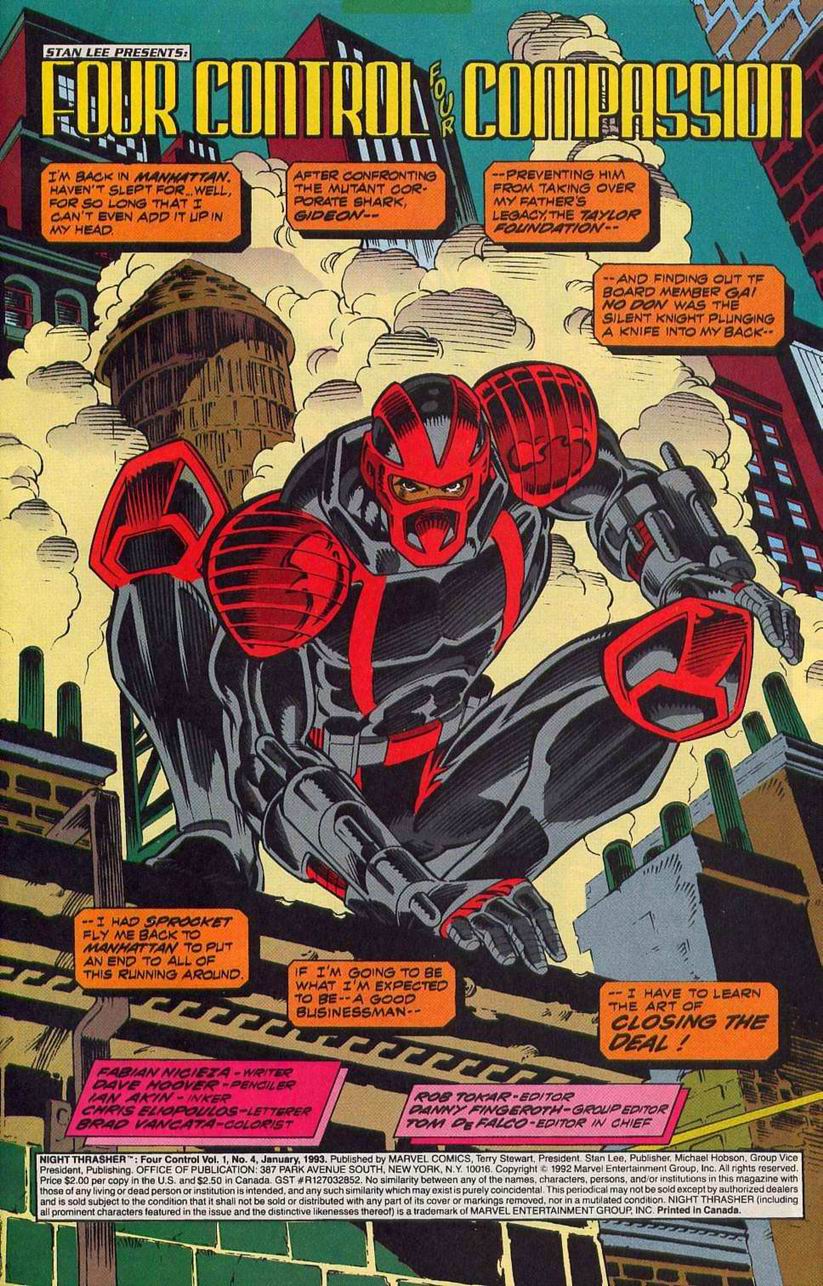 Read online Night Thrasher: Four Control comic -  Issue #4 - 2