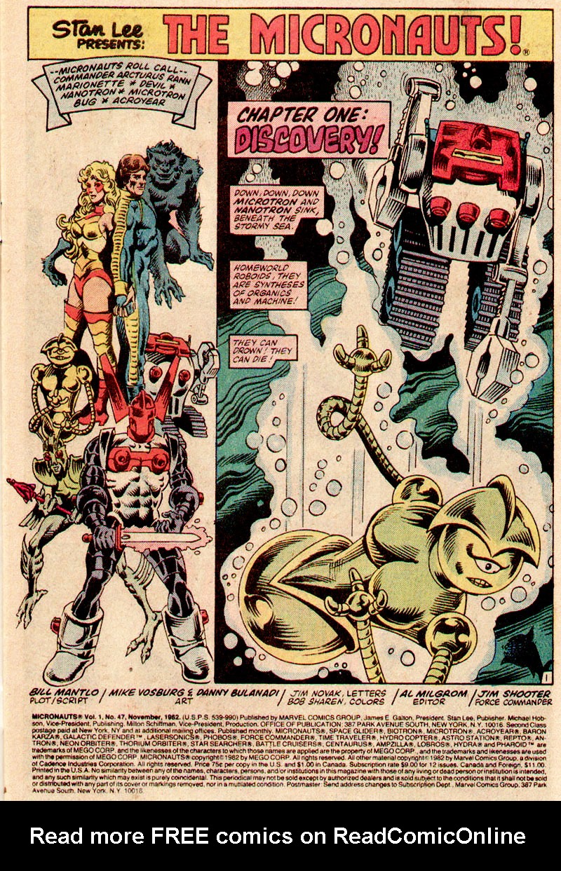 Read online Micronauts (1979) comic -  Issue #47 - 2