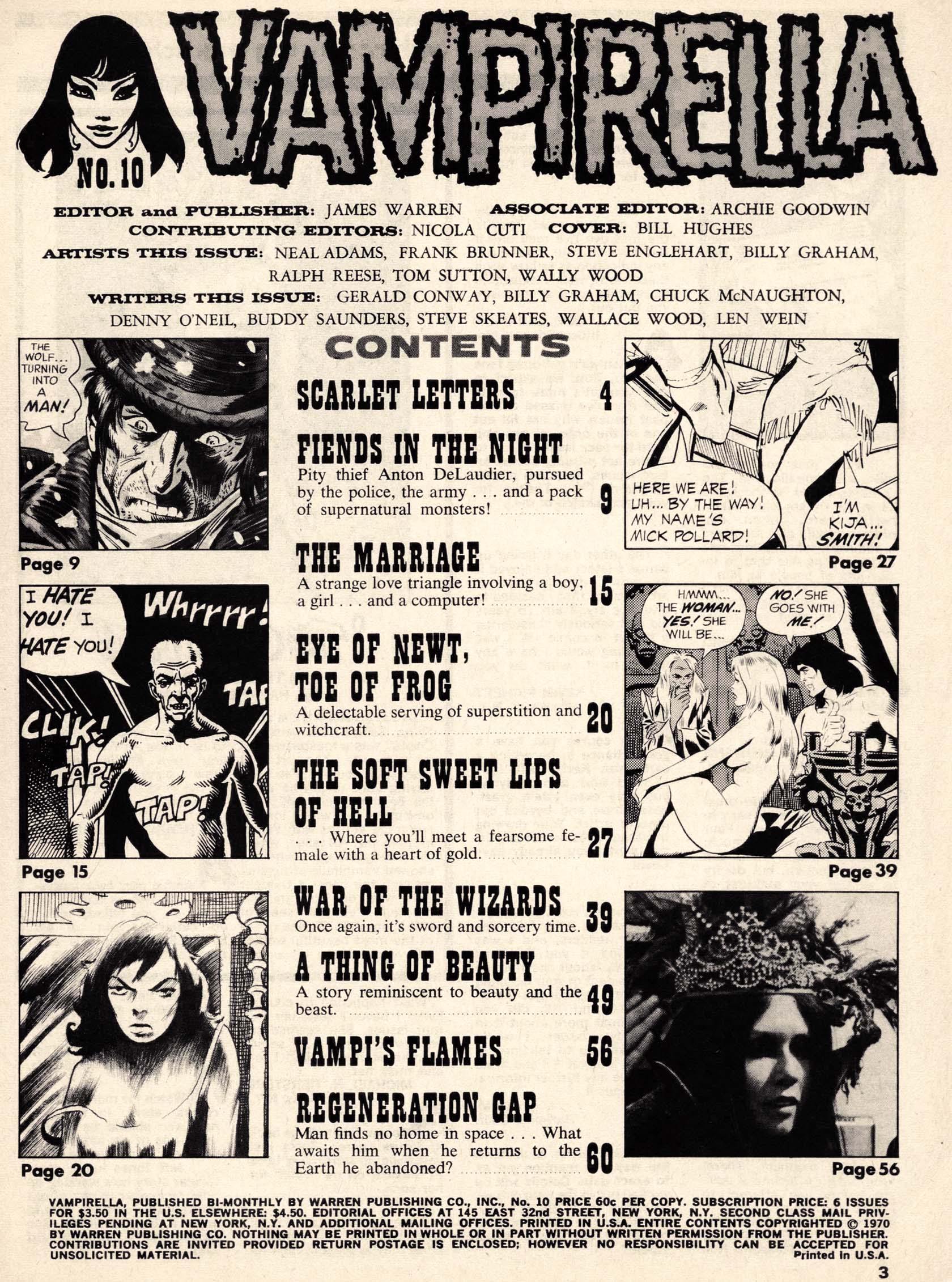 Read online Vampirella (1969) comic -  Issue #10 - 3