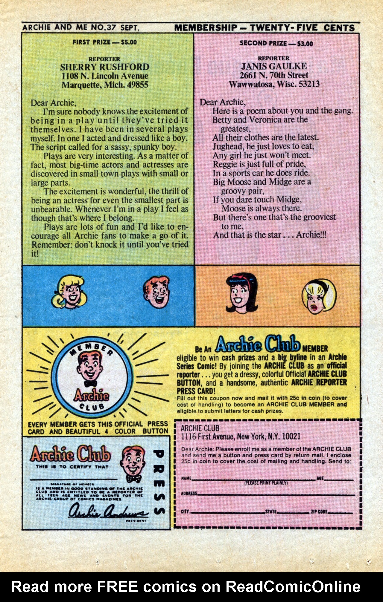 Read online Archie and Me comic -  Issue #37 - 11