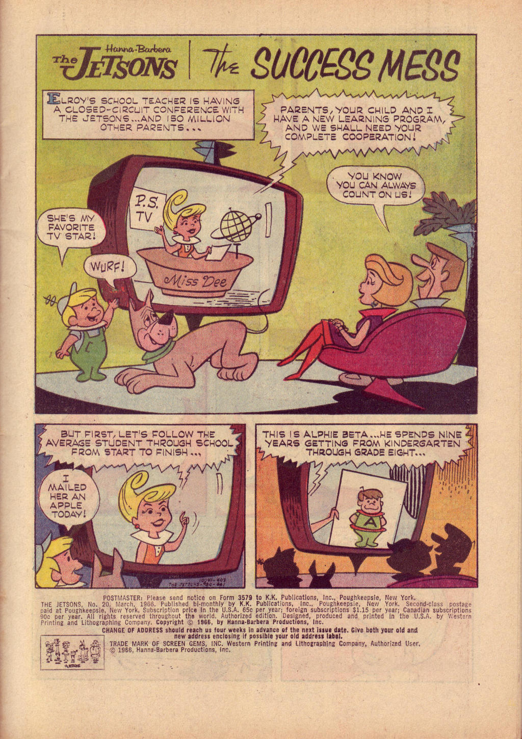 Read online The Jetsons (1963) comic -  Issue #20 - 3