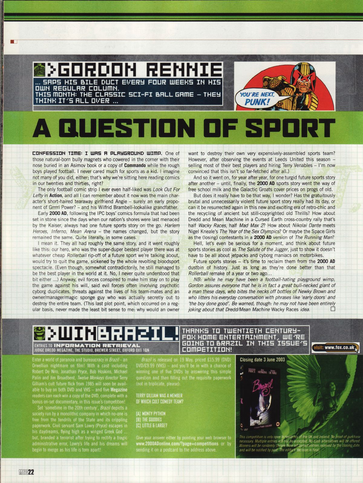 Judge Dredd Megazine (Vol. 5) issue 206 - Page 22