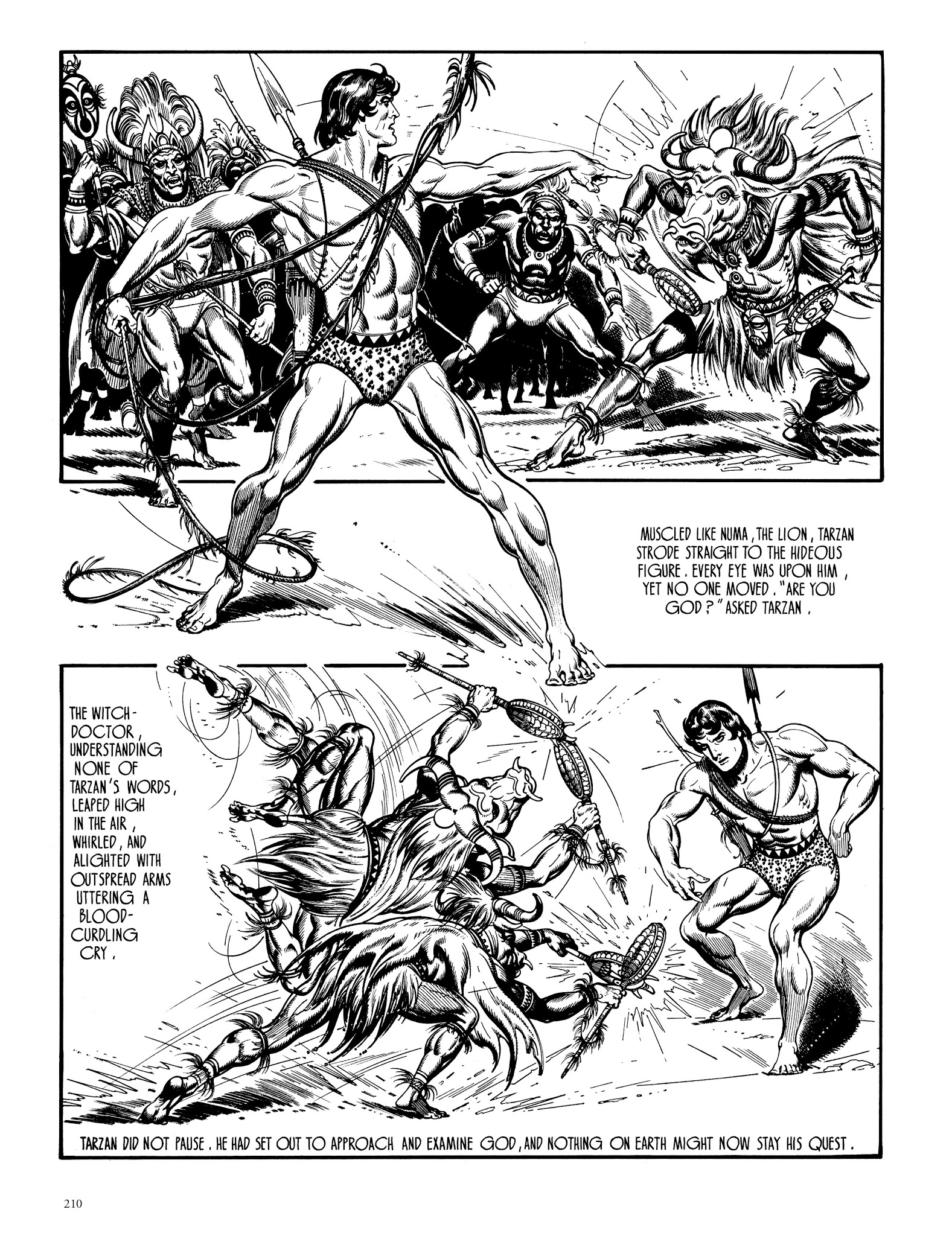 Read online Edgar Rice Burroughs' Tarzan: Burne Hogarth's Lord of the Jungle comic -  Issue # TPB - 209