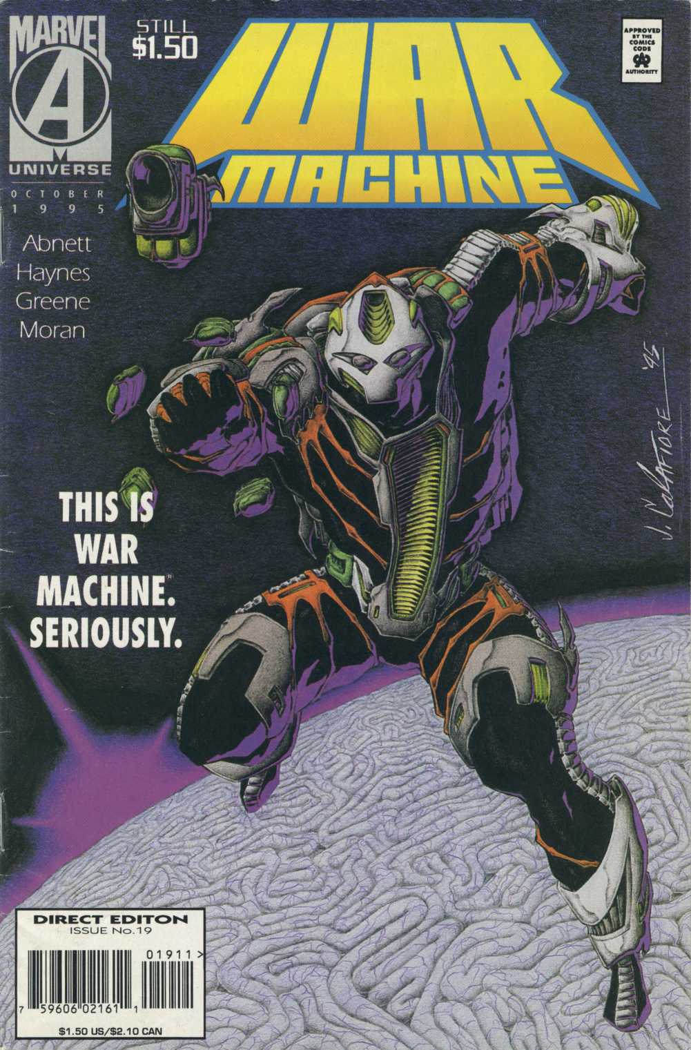 Read online War Machine (1994) comic -  Issue #19 - 1