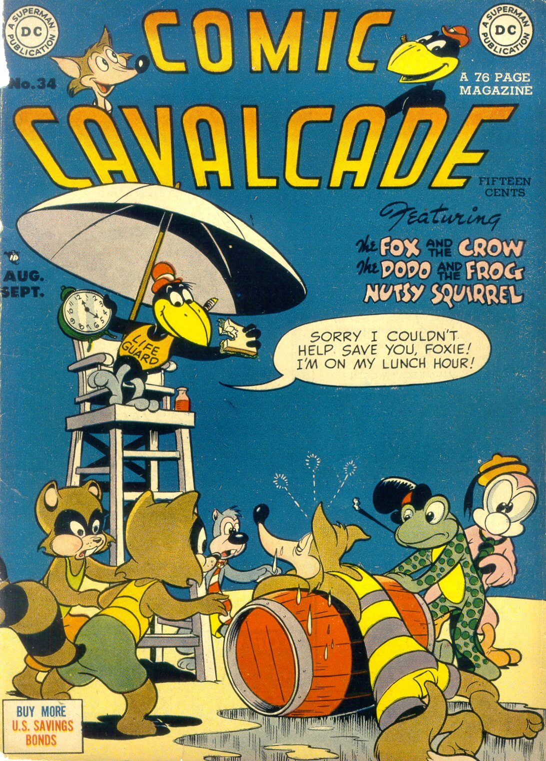 Read online Comic Cavalcade comic -  Issue #34 - 1