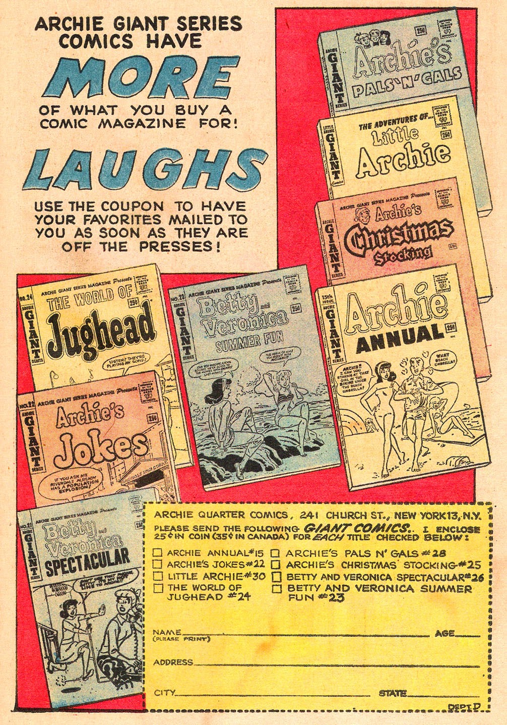 Read online Laugh (Comics) comic -  Issue #156 - 19