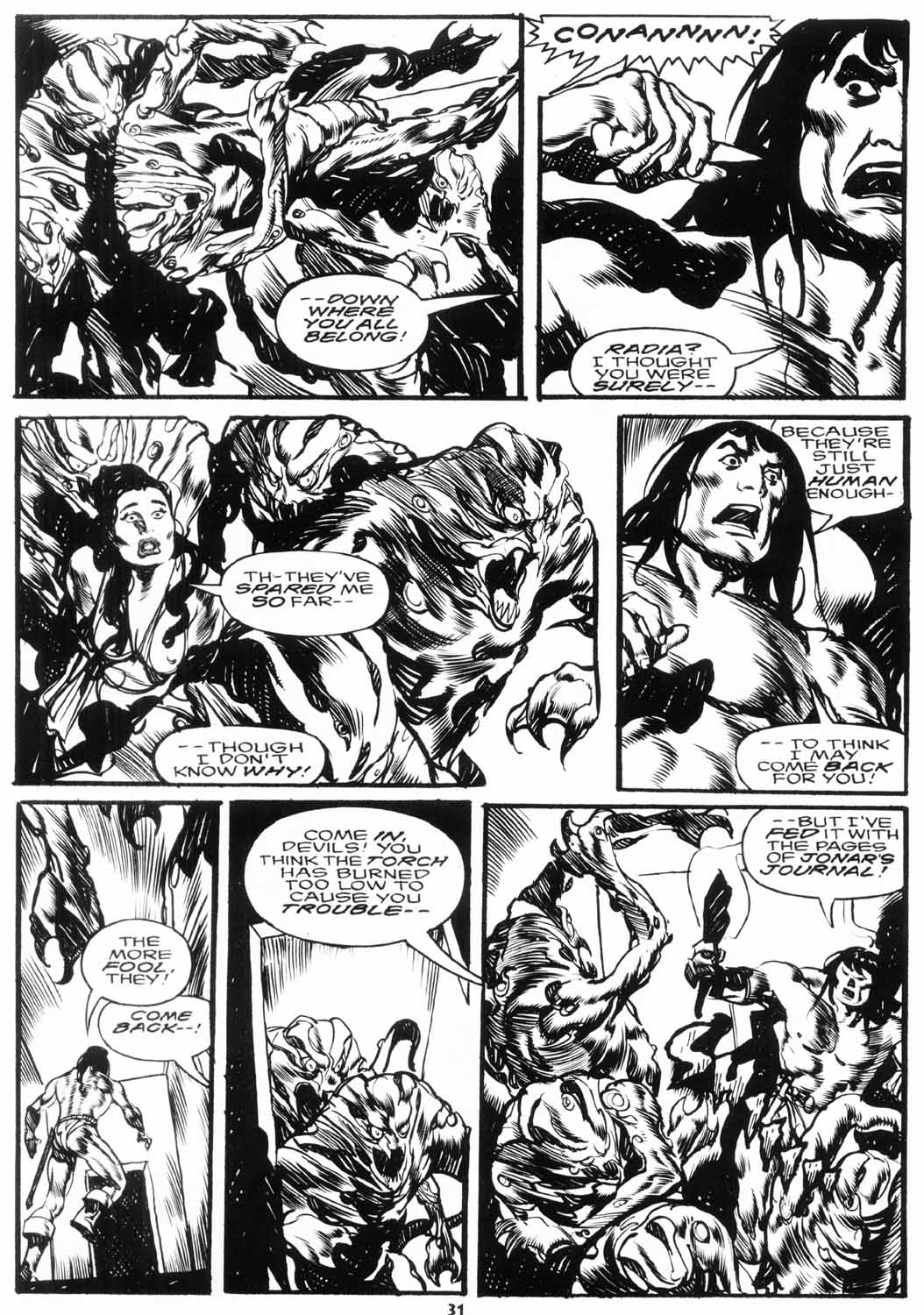 Read online The Savage Sword Of Conan comic -  Issue #224 - 33