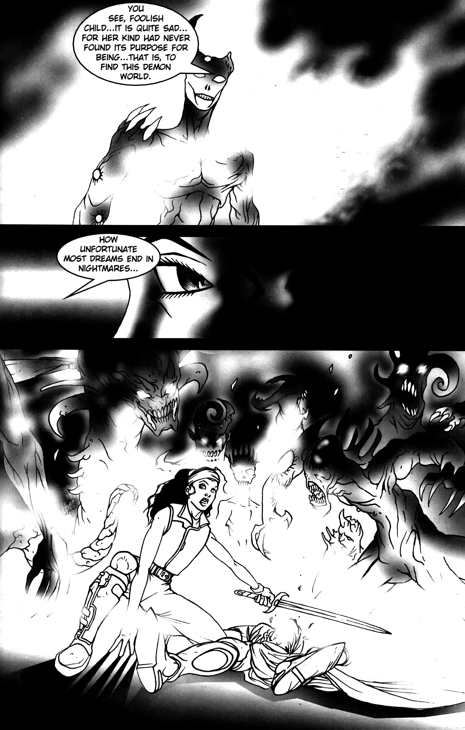 Read online Warrior Nun: Black & White comic -  Issue #20 - 26