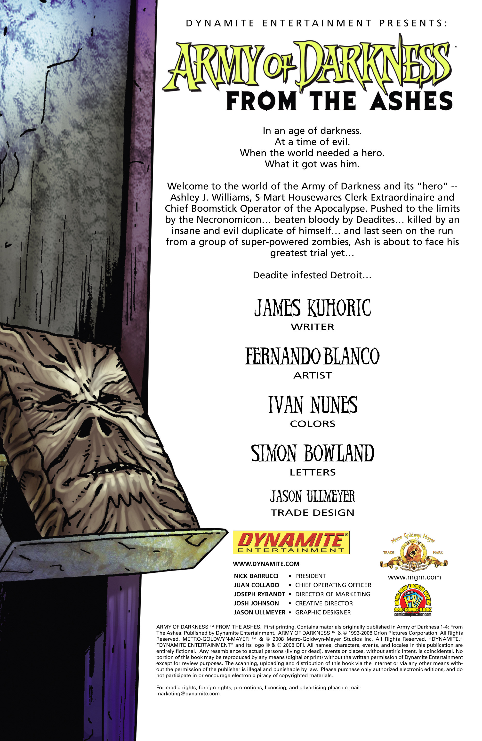 Read online Army of Darkness From the Ashes comic Issue Army of