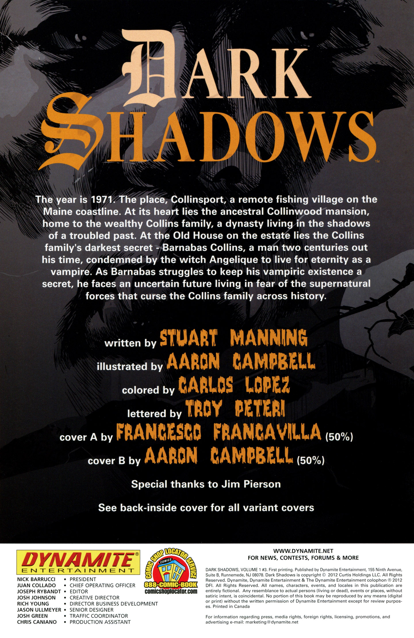 Read online Dark Shadows comic -  Issue #3 - 2