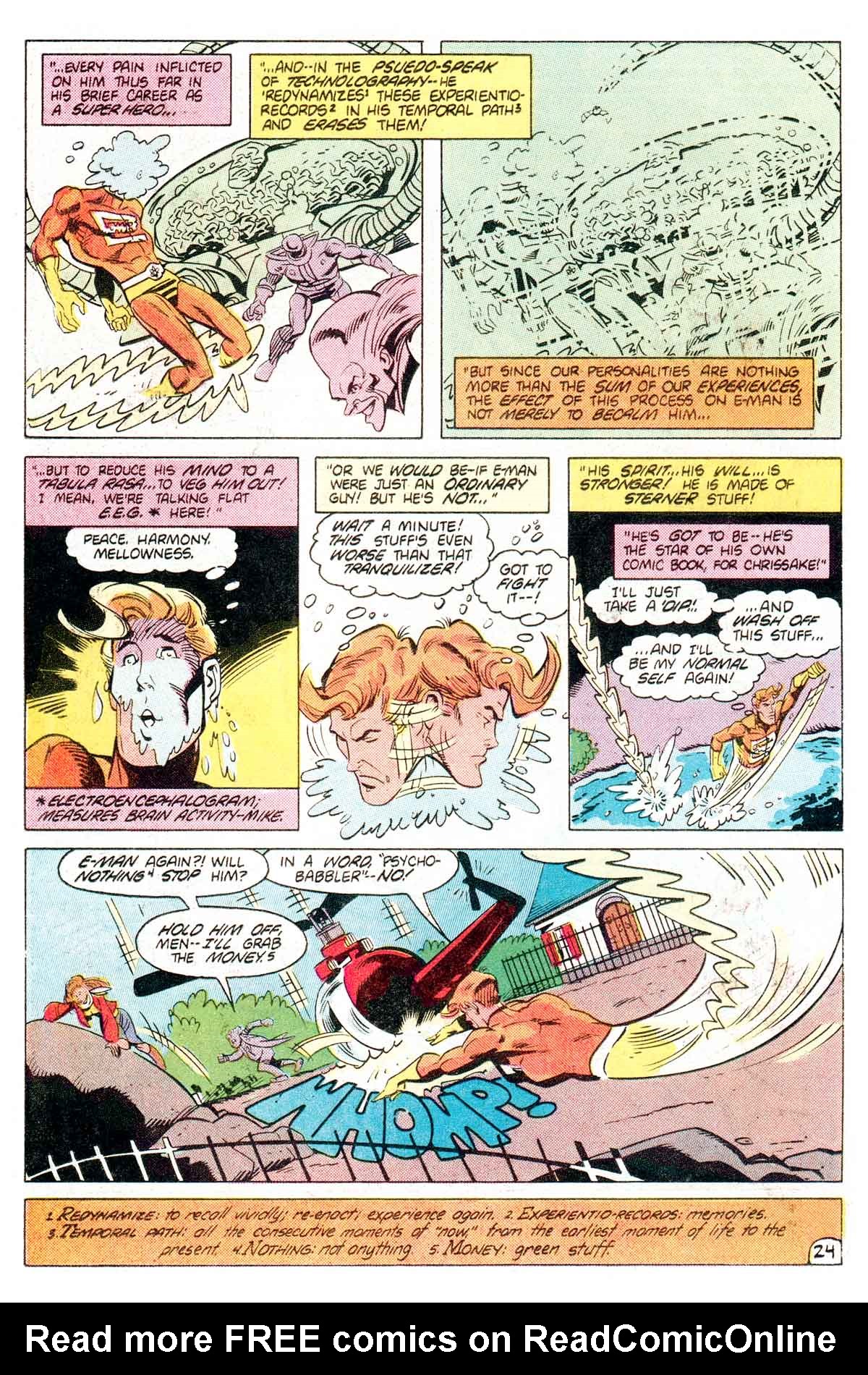 Read online E-Man (1983) comic -  Issue #5 - 26