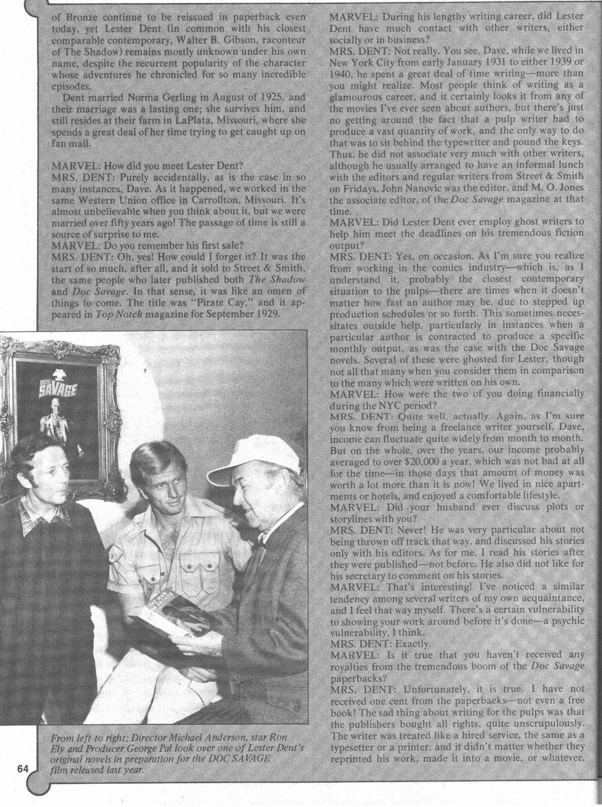 Read online Doc Savage (1975) comic -  Issue #5 - 64