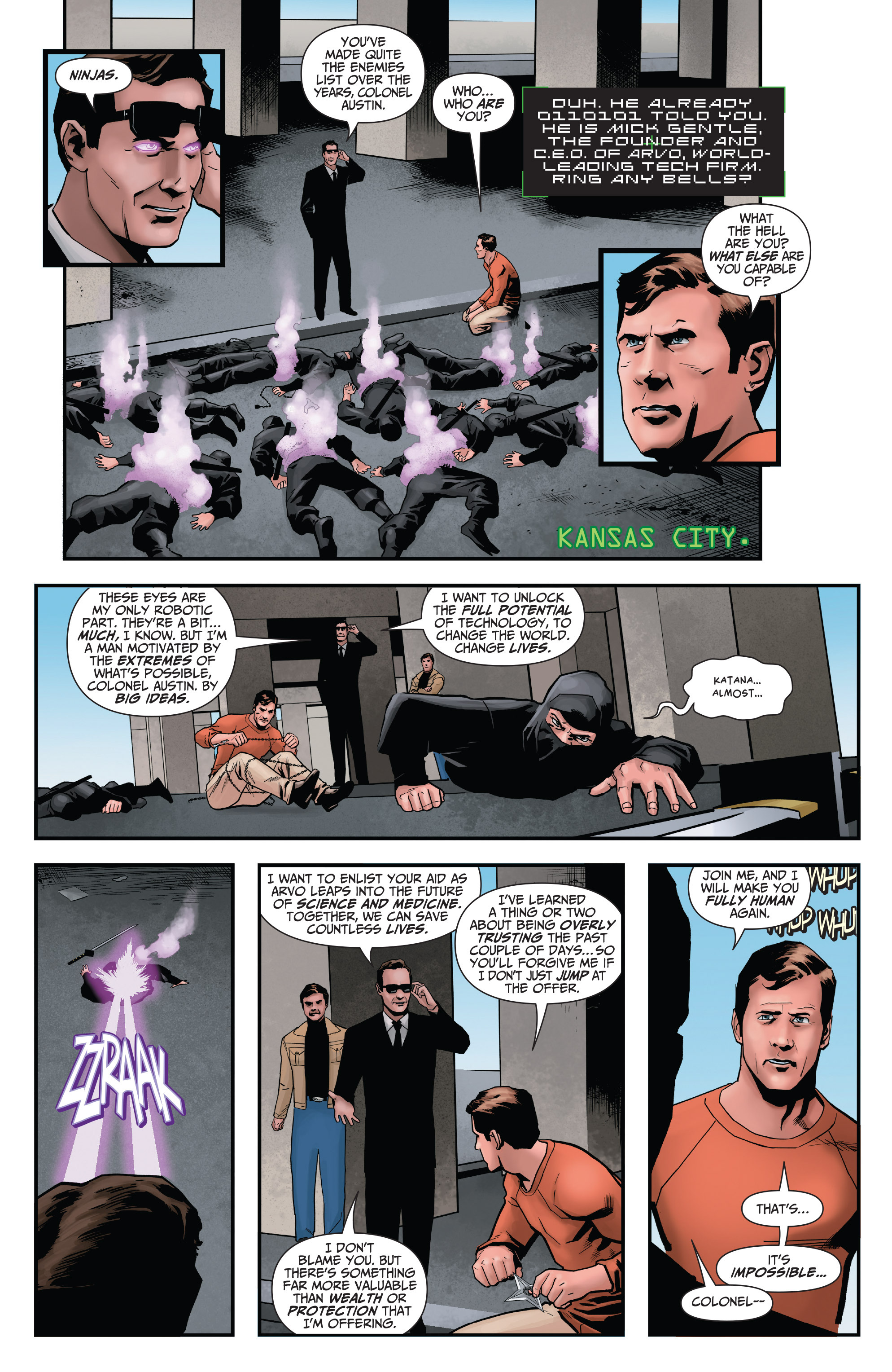 Read online The Six Million Dollar Man: Fall of Man comic -  Issue #2 - 3