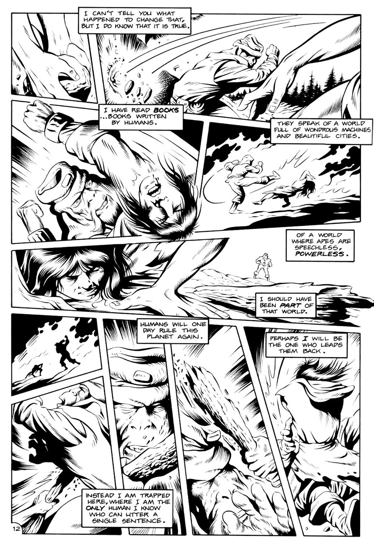 Read online Planet of the Apes (1990) comic -  Issue #10 - 16