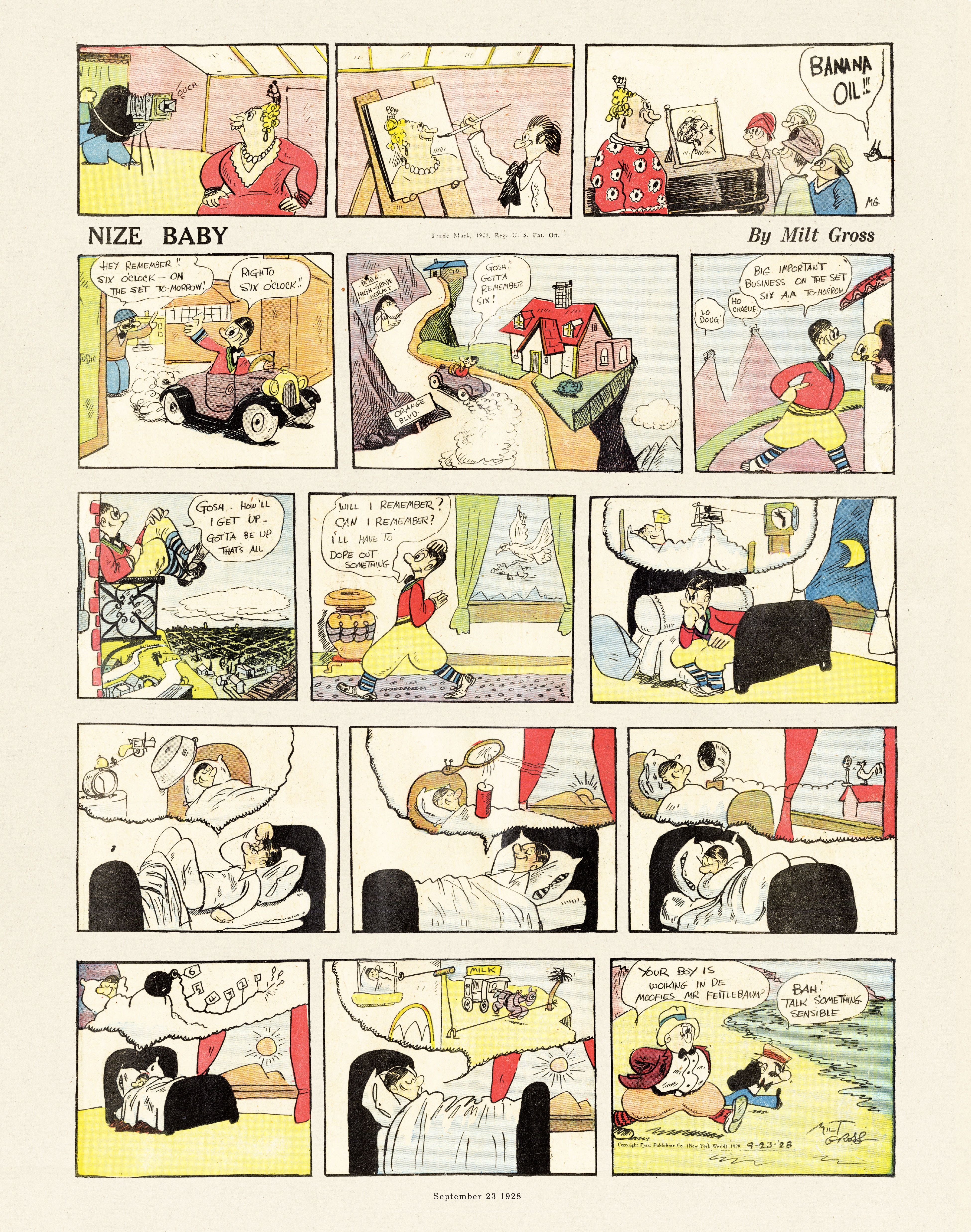Read online Gross Exaggerations: The Meshuga Comic Strips of Milt Gross comic -  Issue # TPB - 62