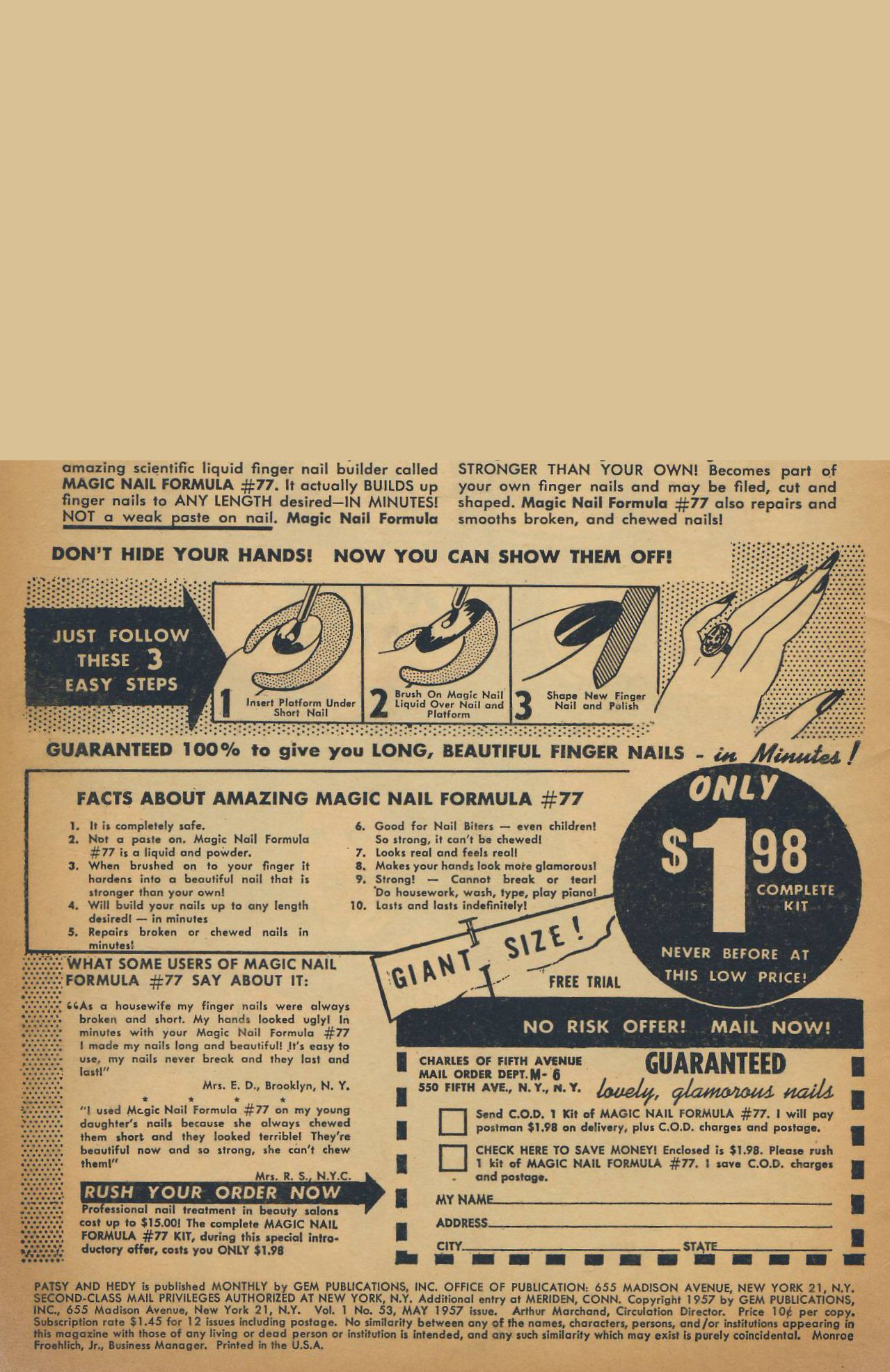 Read online Patsy and Hedy comic -  Issue #53 - 2