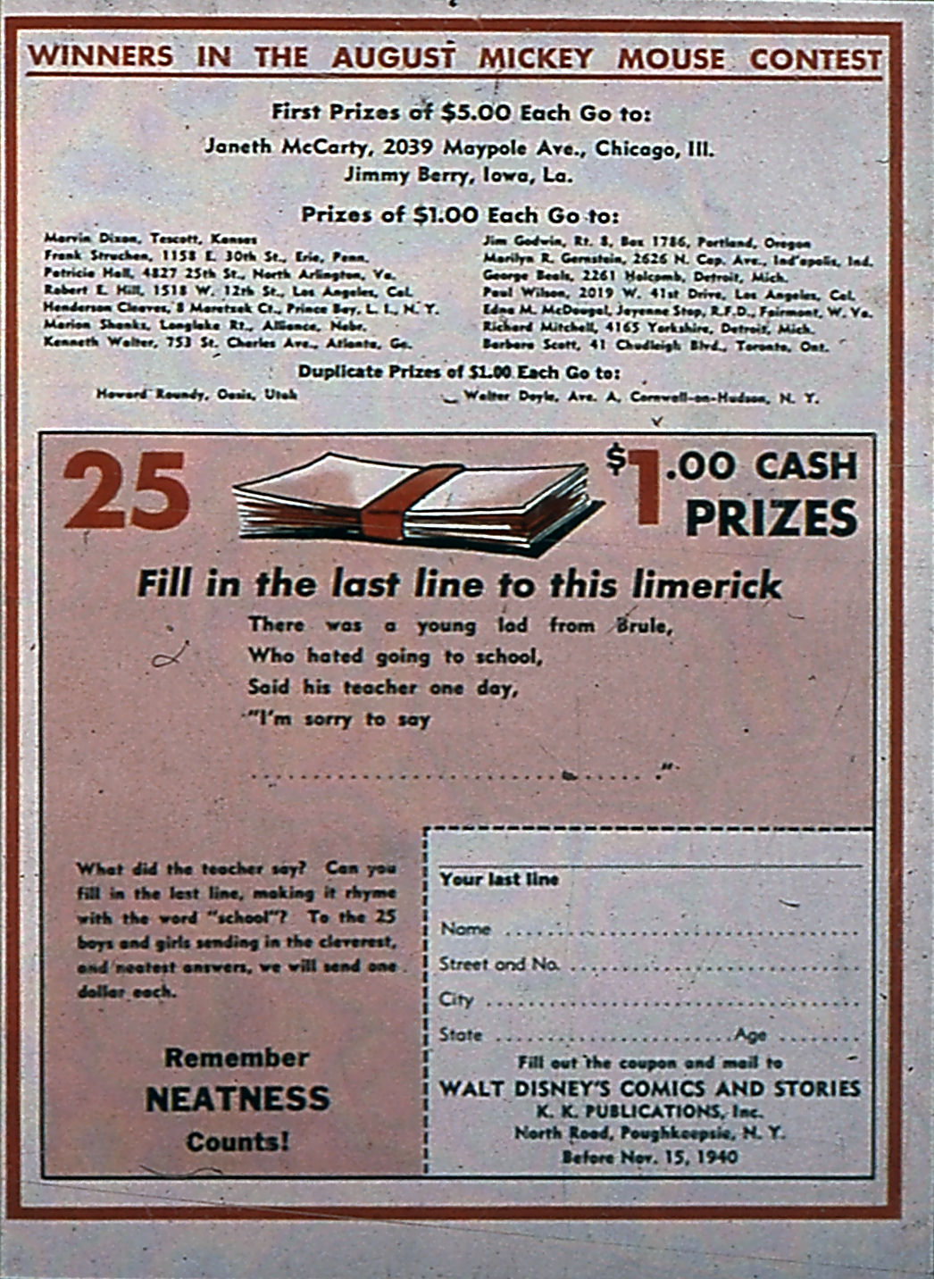 Read online Walt Disney's Comics and Stories comic -  Issue #2 - 68