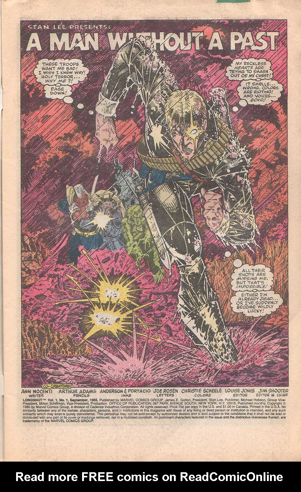 Read online Longshot (1985) comic -  Issue #1 - 2