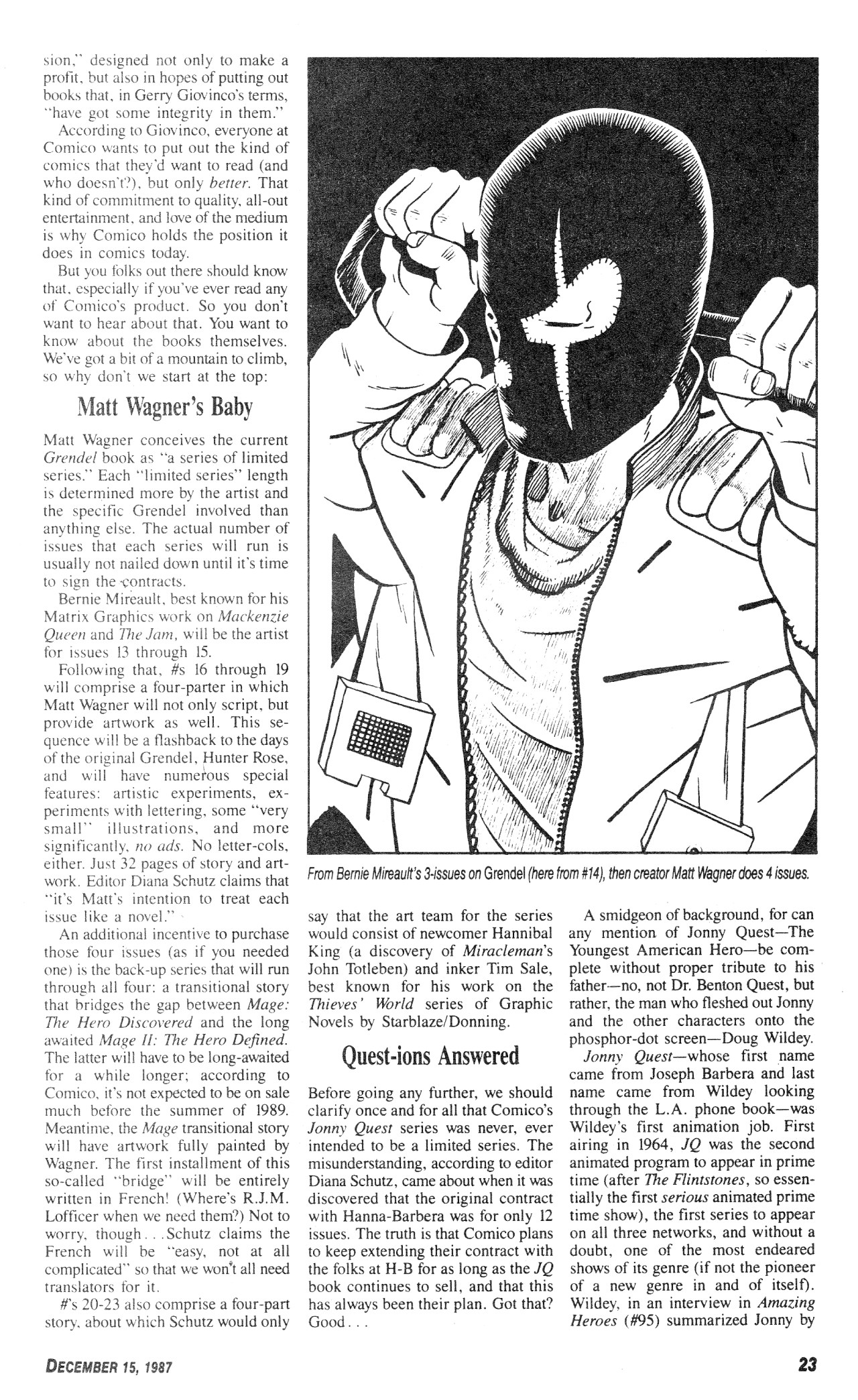 Read online Amazing Heroes comic -  Issue #131 - 23