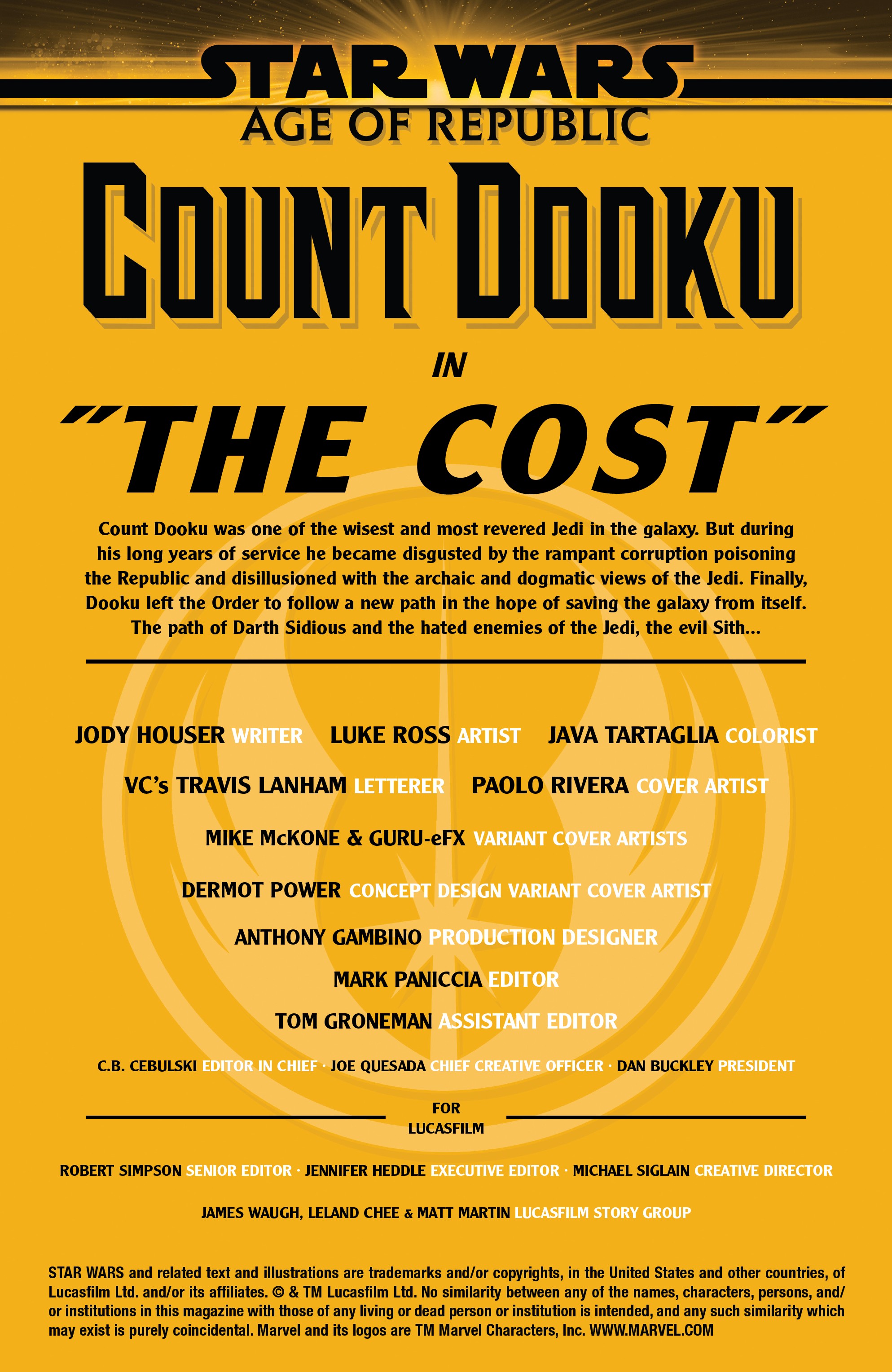 Read online Star Wars: Age of Republic - Count Dooku comic -  Issue # Full - 2