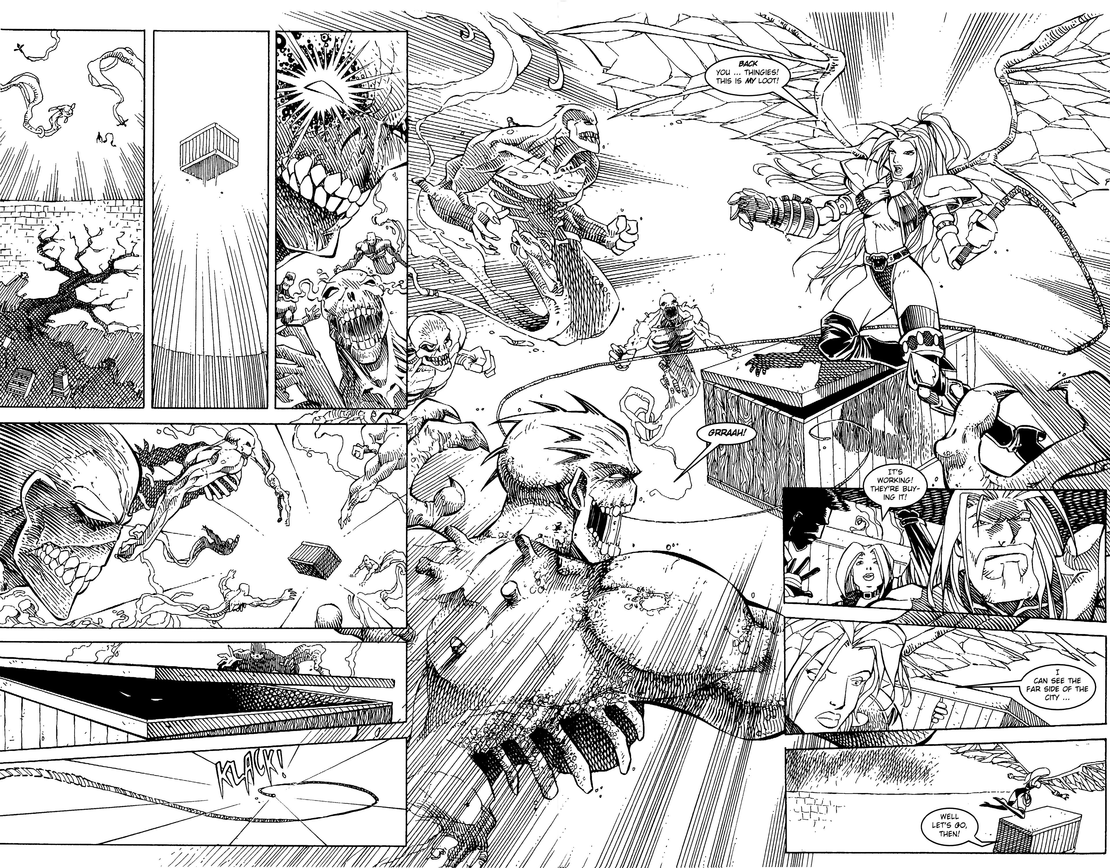 Read online Warrior Nun: Black & White comic -  Issue #14 - 18