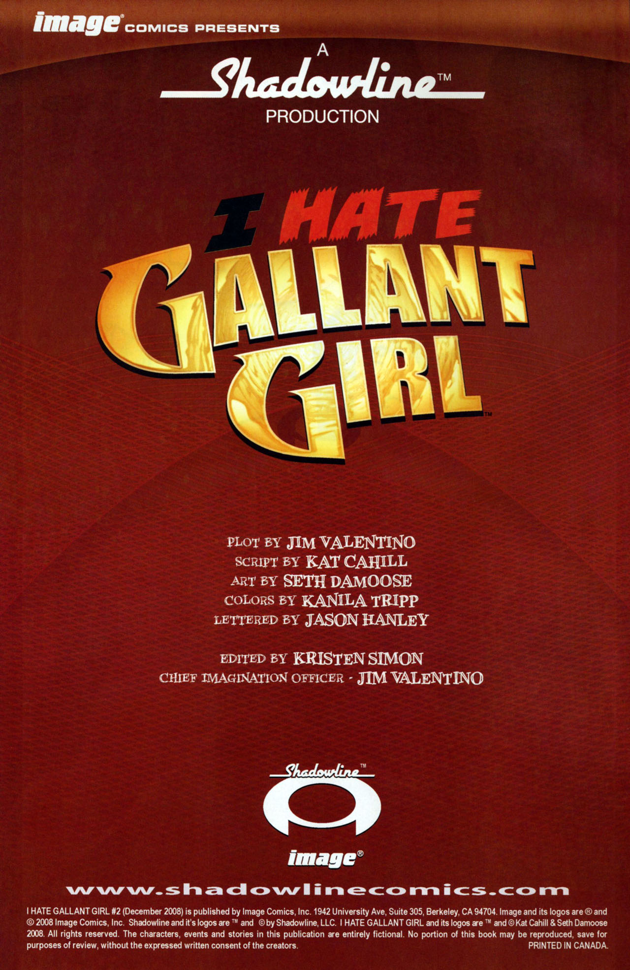 Read online I Hate Gallant Girl comic -  Issue #2 - 2
