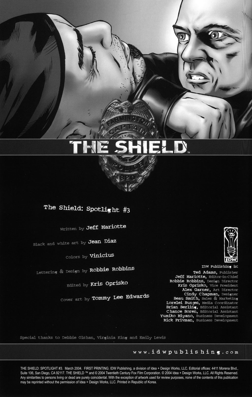 Read online The Shield: Spotlight comic -  Issue #3 - 2