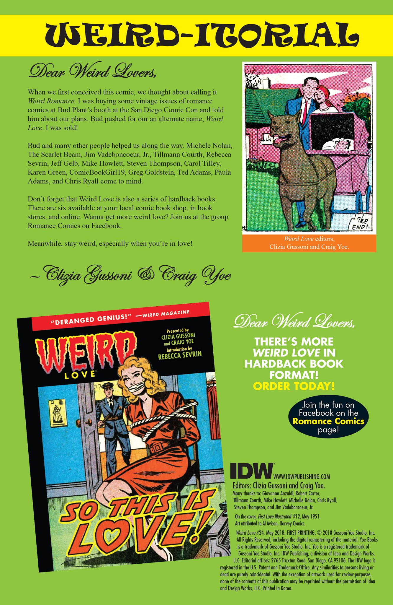 Read online Weird Love comic -  Issue #24 - 2