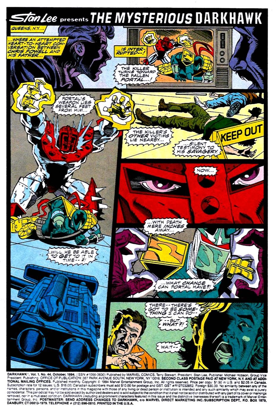 Read online Darkhawk (1991) comic -  Issue #44 - 2