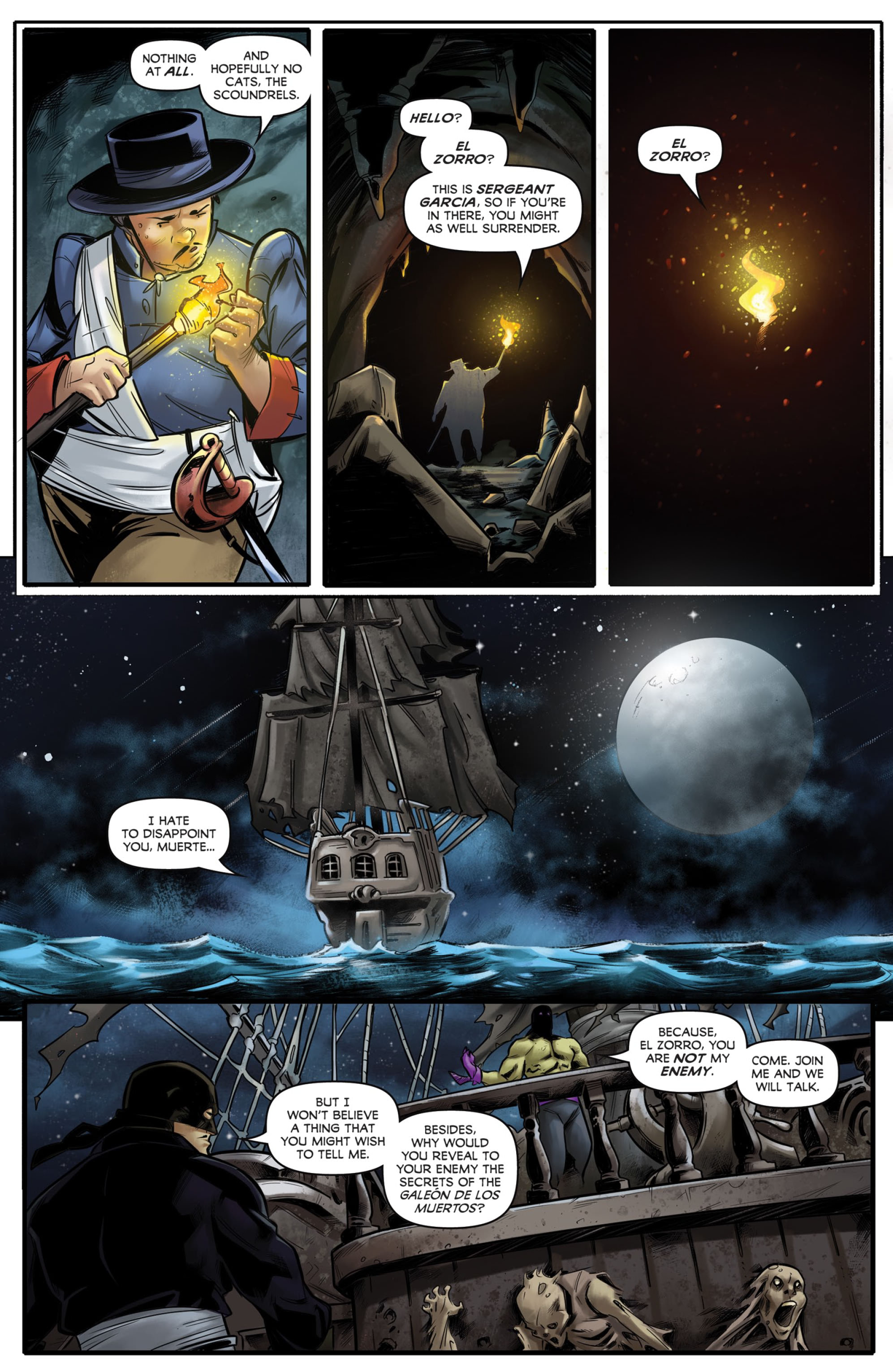 Read online Zorro: Galleon Of the Dead comic -  Issue #3 - 4