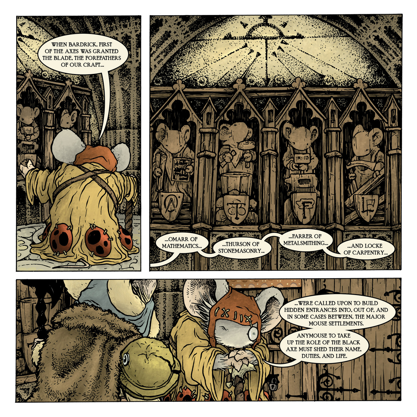 Read online Mouse Guard: The Black Axe comic -  Issue #6 - 12