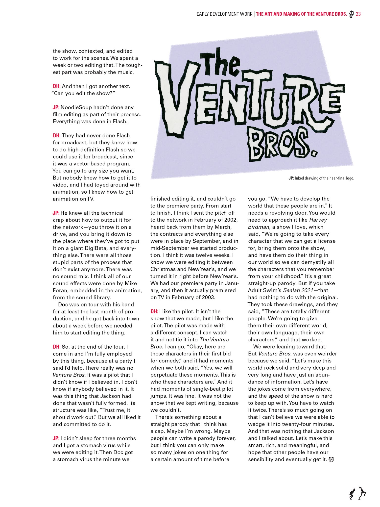 Read online Go Team Venture!: The Art and Making of The Venture Bros. comic -  Issue # TPB (Part 1) - 23