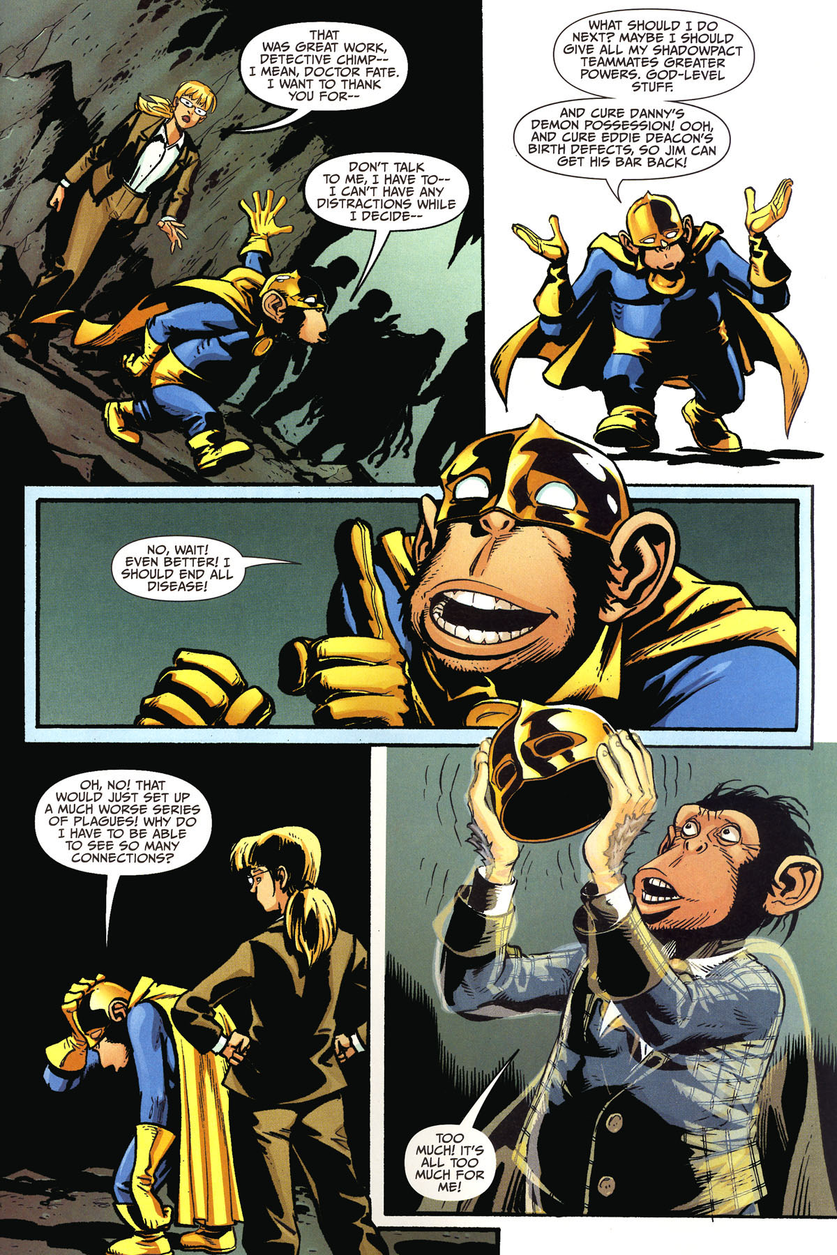 Read online The Helmet of Fate: Detective Chimp comic -  Issue # Full - 19