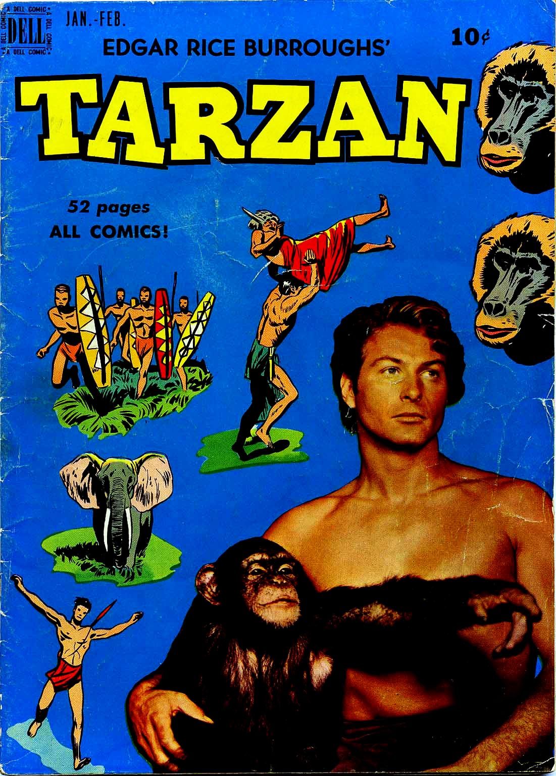 Read online Tarzan (1948) comic -  Issue #13 - 1