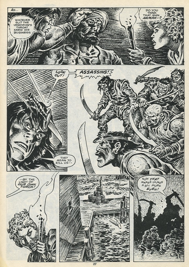 Read online The Savage Sword Of Conan comic -  Issue #197 - 29