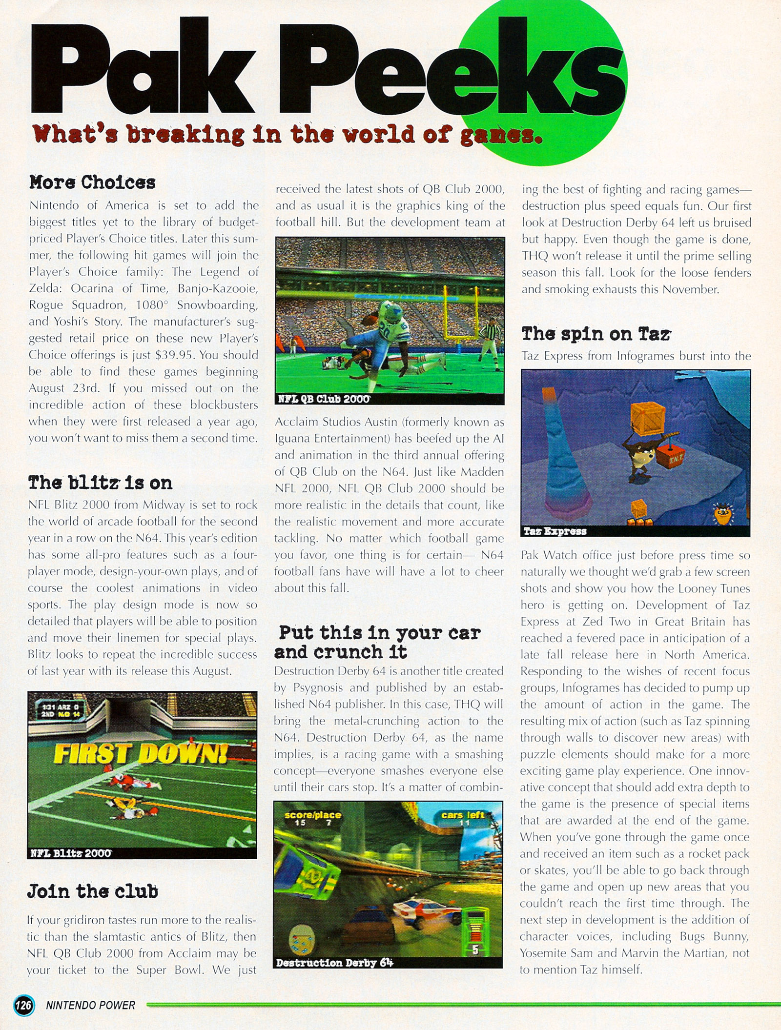 Read online Nintendo Power comic -  Issue #123 - 153