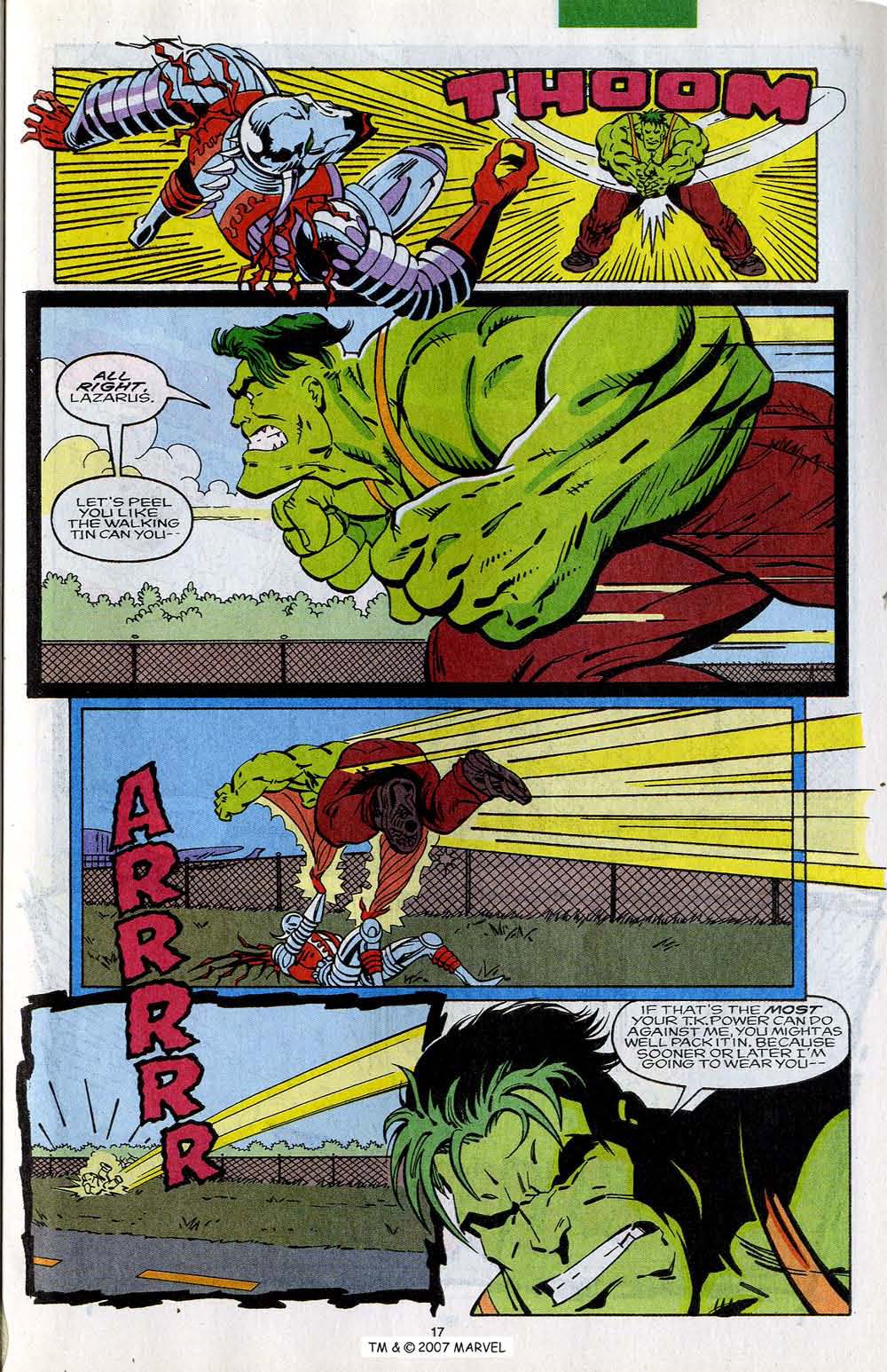 Read online The Incredible Hulk Annual comic -  Issue #19 - 19